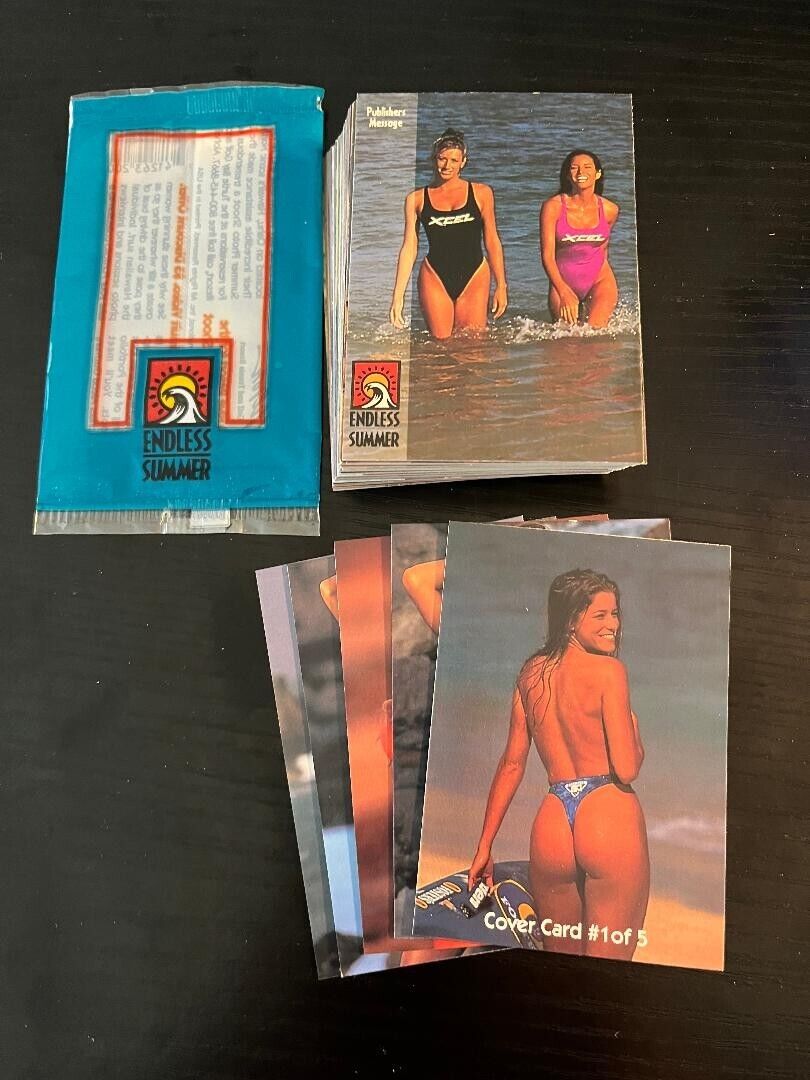 1993 Portfolio\'s Endless Summer Swimsuit 50-Card Base Set w/ 5 Cover Card Set