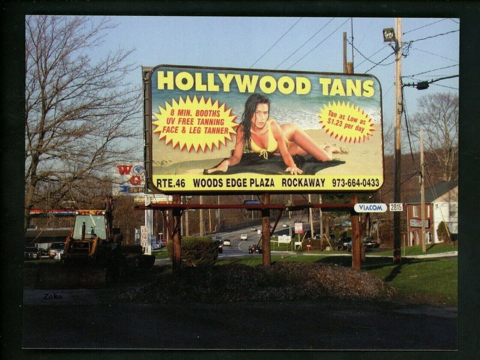 New Jersey NJ postcard Real Photo RPPC modern Rockaway Hollywood Tan advertising