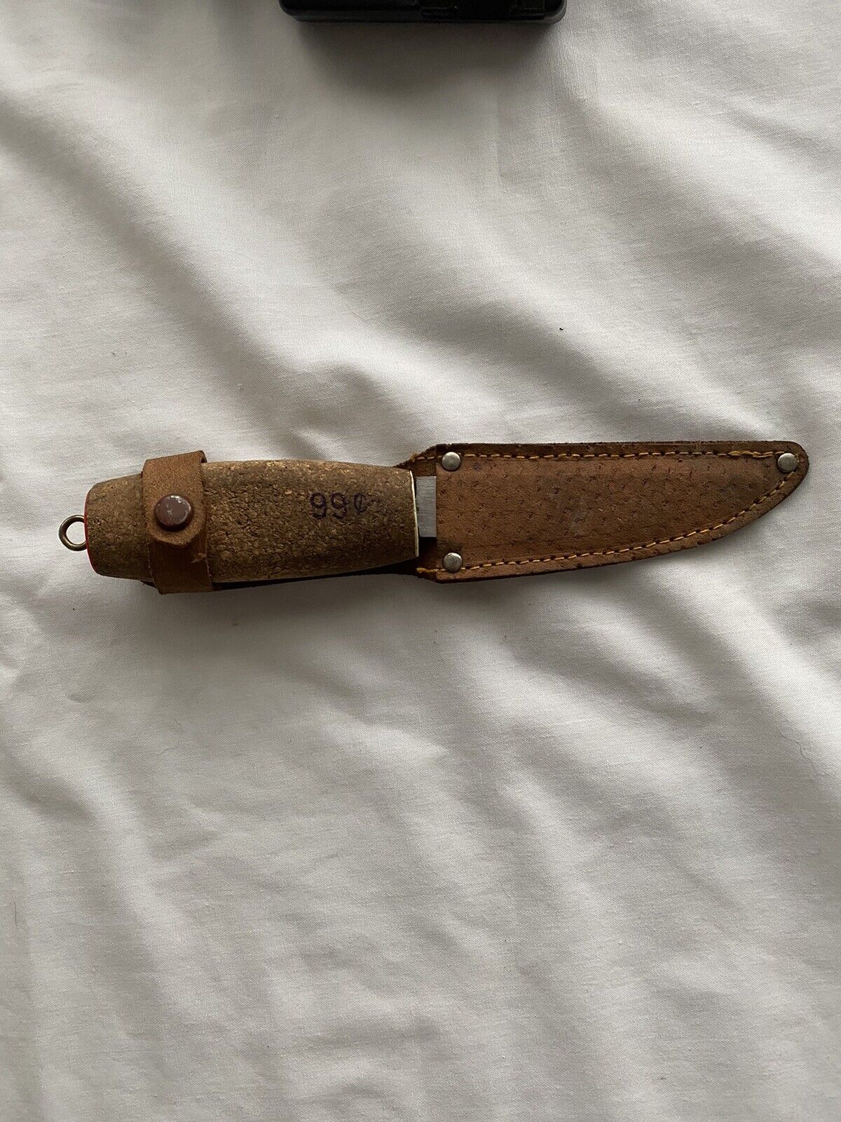 G. C. & Co.-Vintage Cork Handle Fishing Knife-W/Sheath-No. 390 4” Blade-Japan