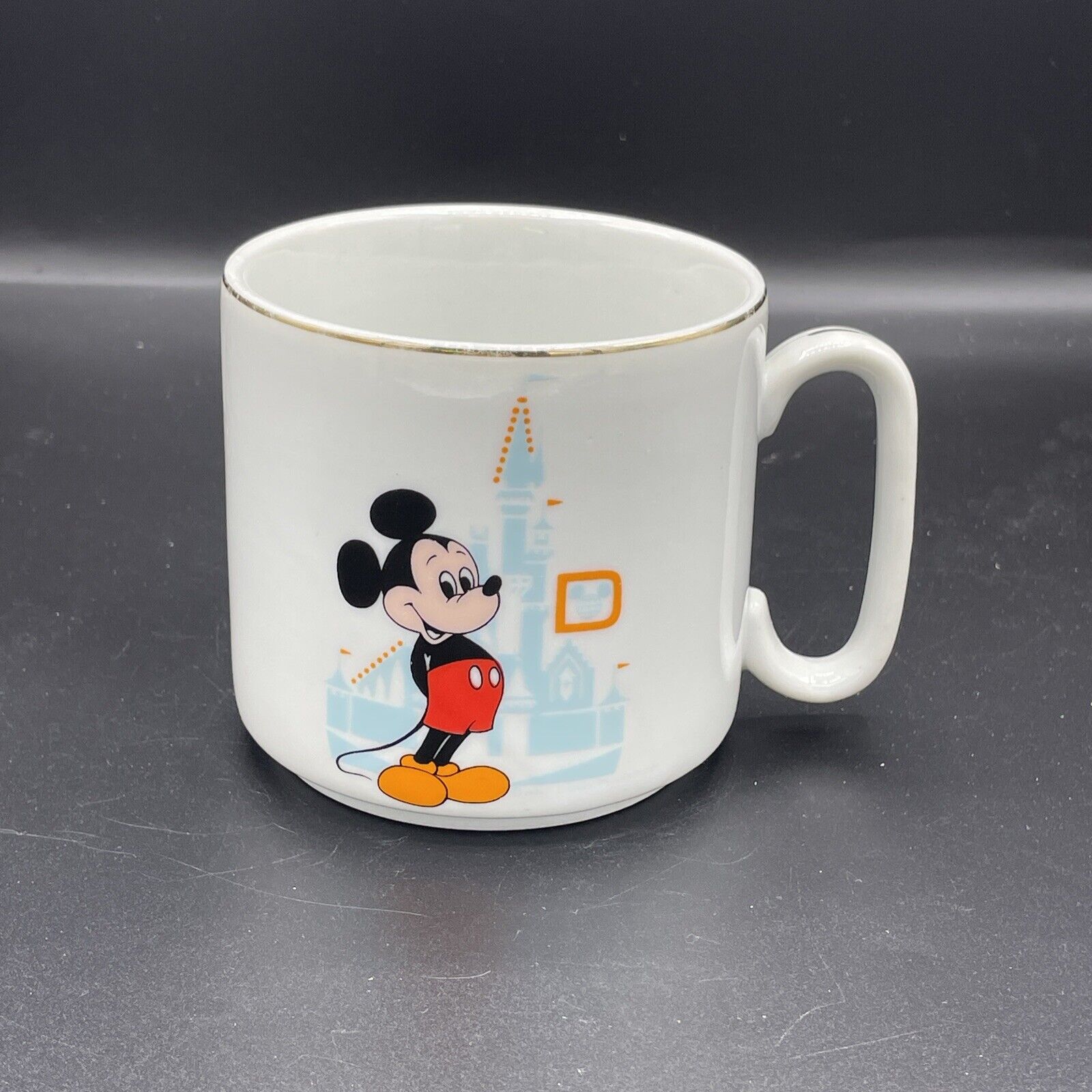 Vintage Walt Disney World Coffee Mug Magic Kingdom Japan Micky Mouse Castle Cup