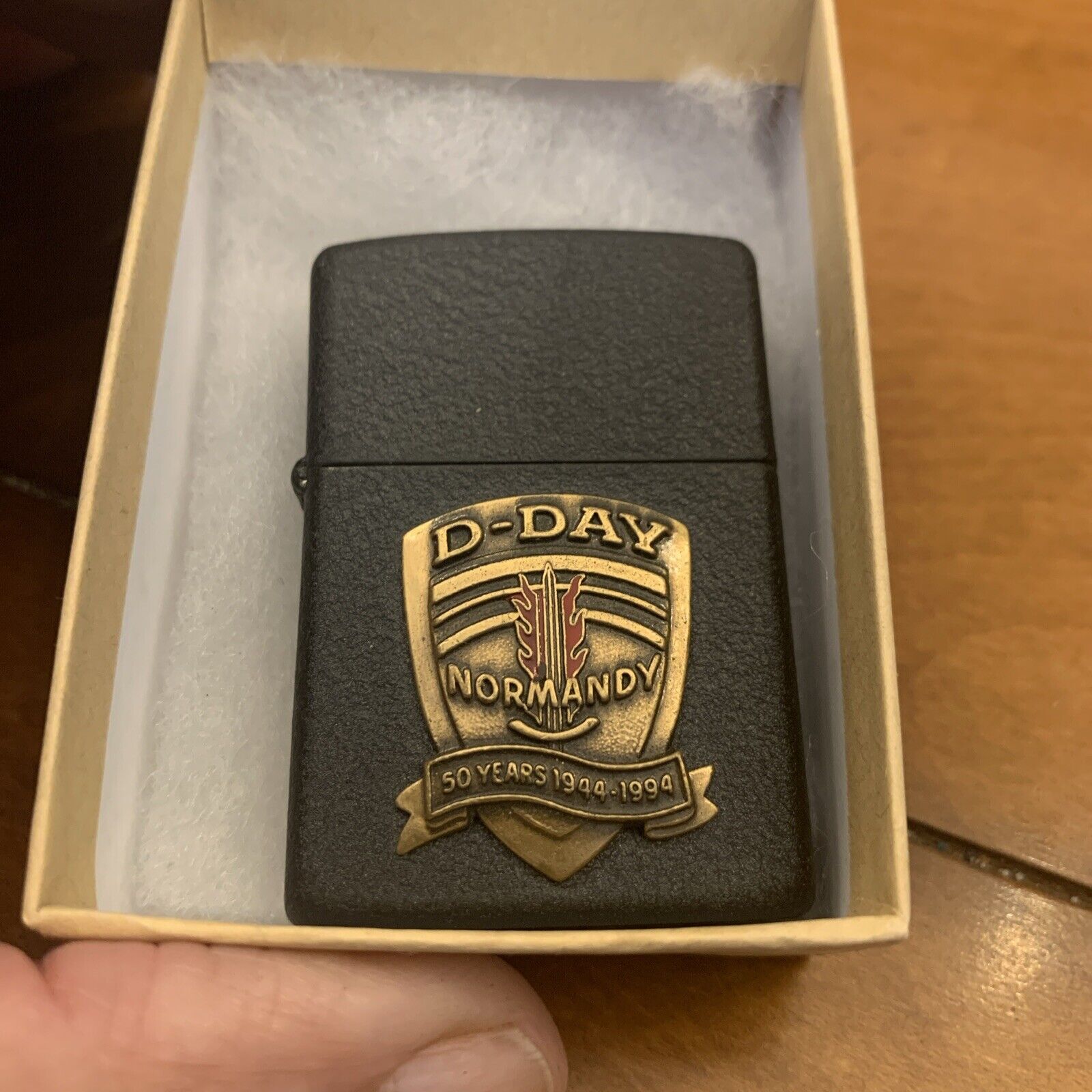 Vintage Zippo D-Day Normandy 50 Year Anniversary Lighter