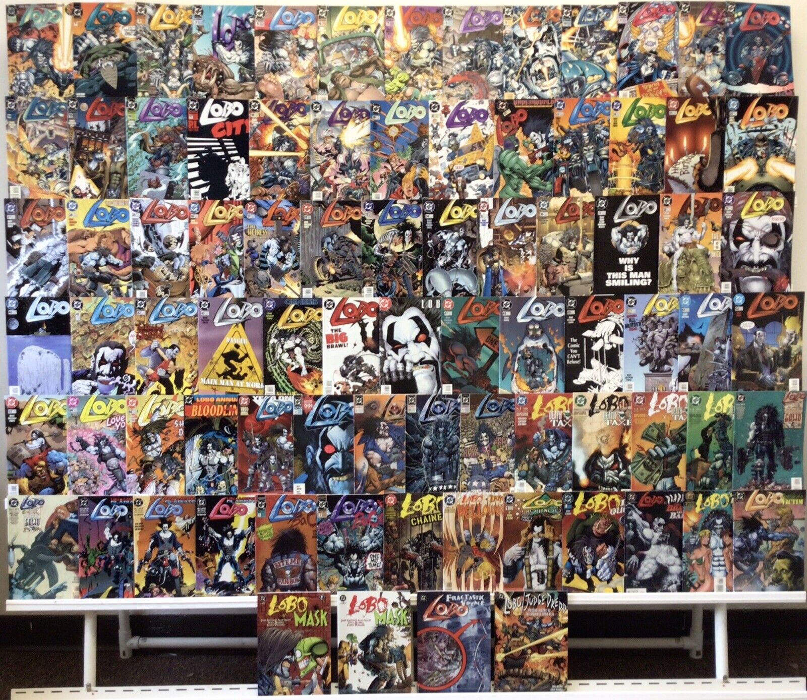 DC comics - Lobo 1st Series Run Lot 0-55 Missing #4 Plus Annual 1&3 -Lot Of  80+