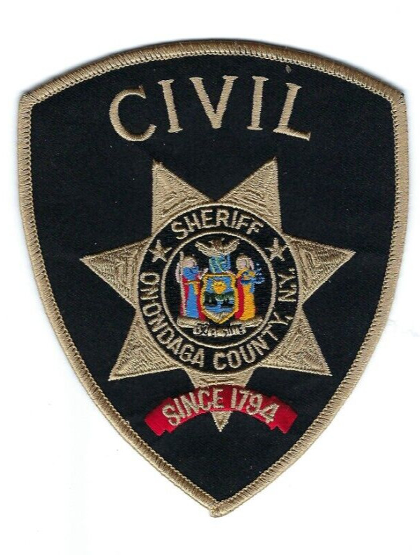 Onondaga County NY New York Sheriff CIVIL patch - NEW