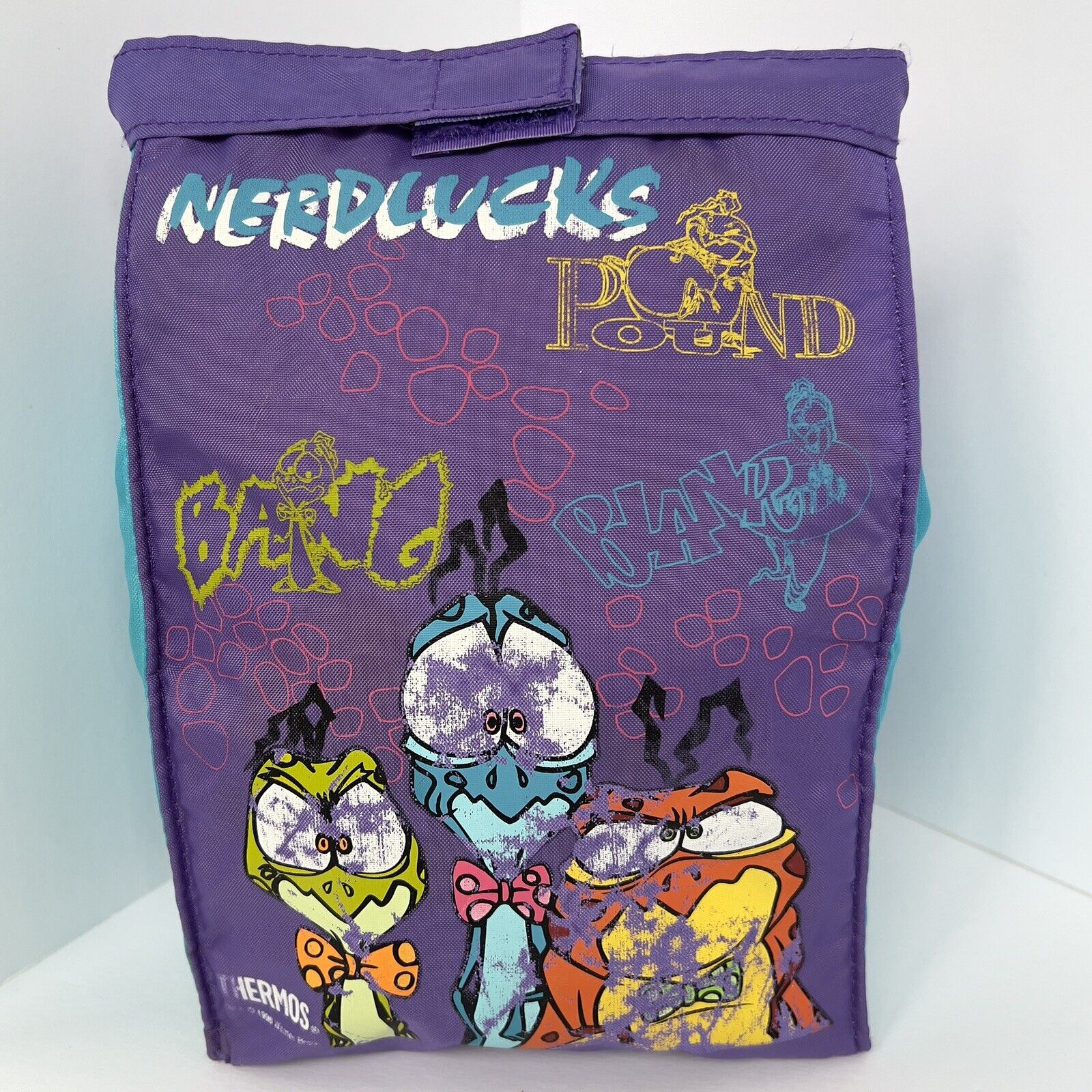 Vintage Nerdlucks Space Jam Thermos Insulated Lunch Bag Pound Bang & Blanko 1996