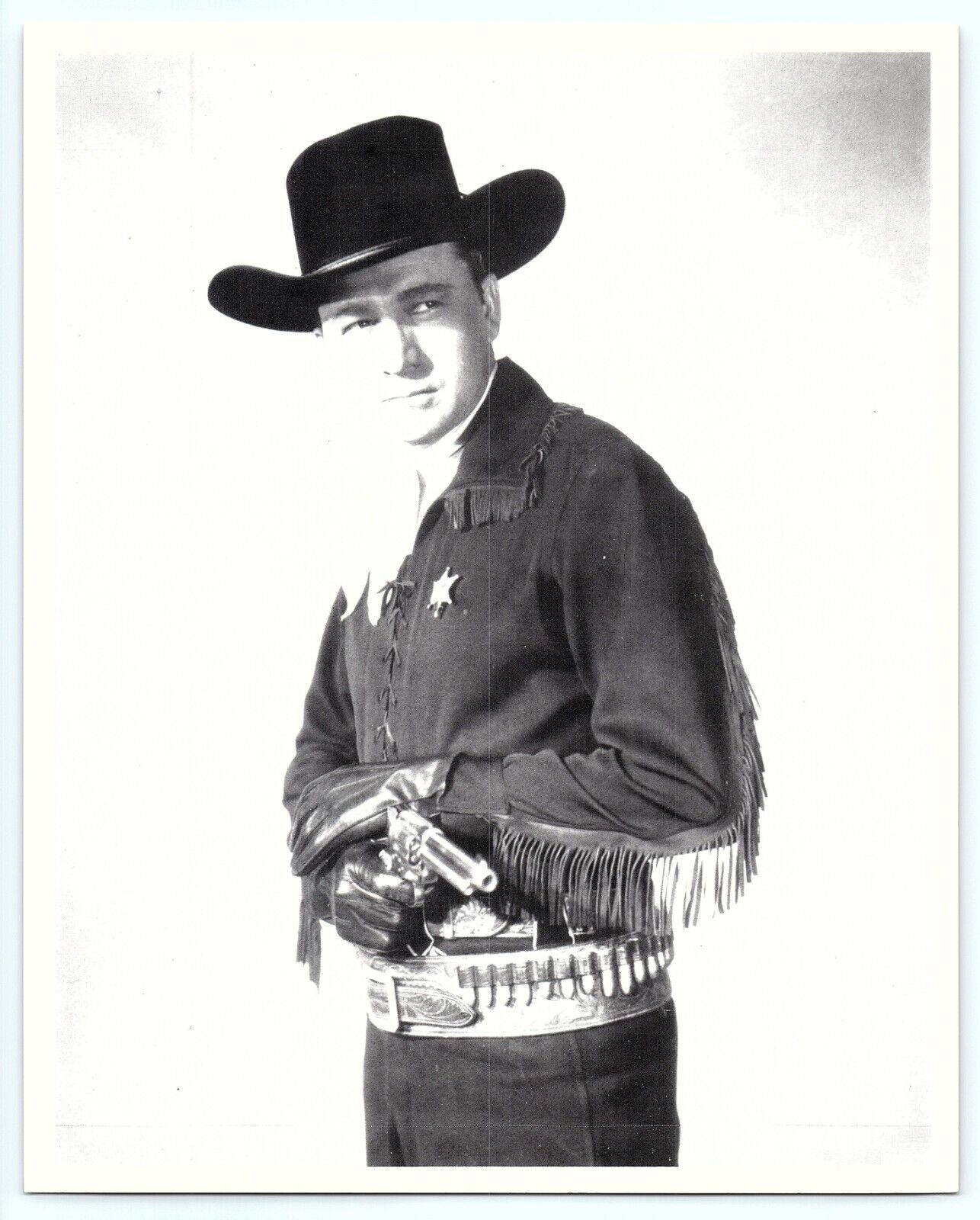 Photo Tex Ritter Country Western TV Actor Cowboy 8 x10 Black White Fan Card