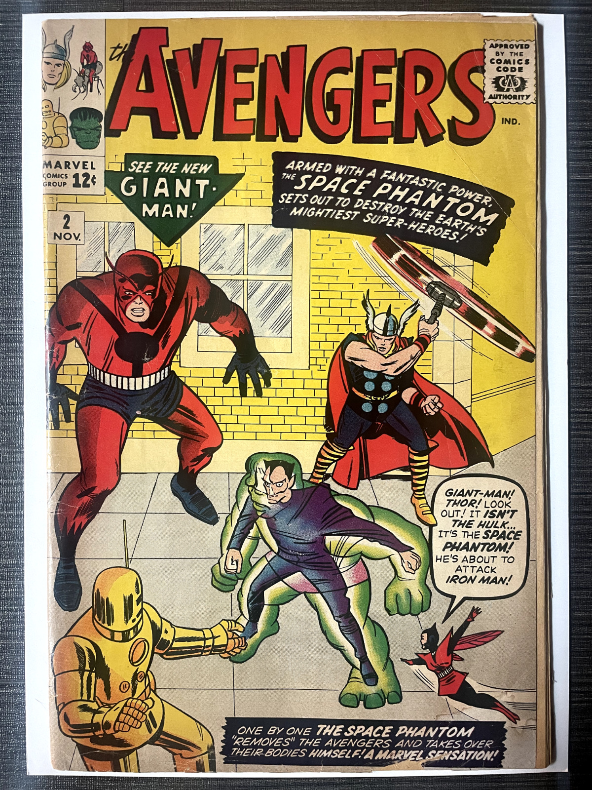 Avengers #2 (1963) Silver Age Marvel Comic Book 2nd app KEY Stan Lee Jack Kirby