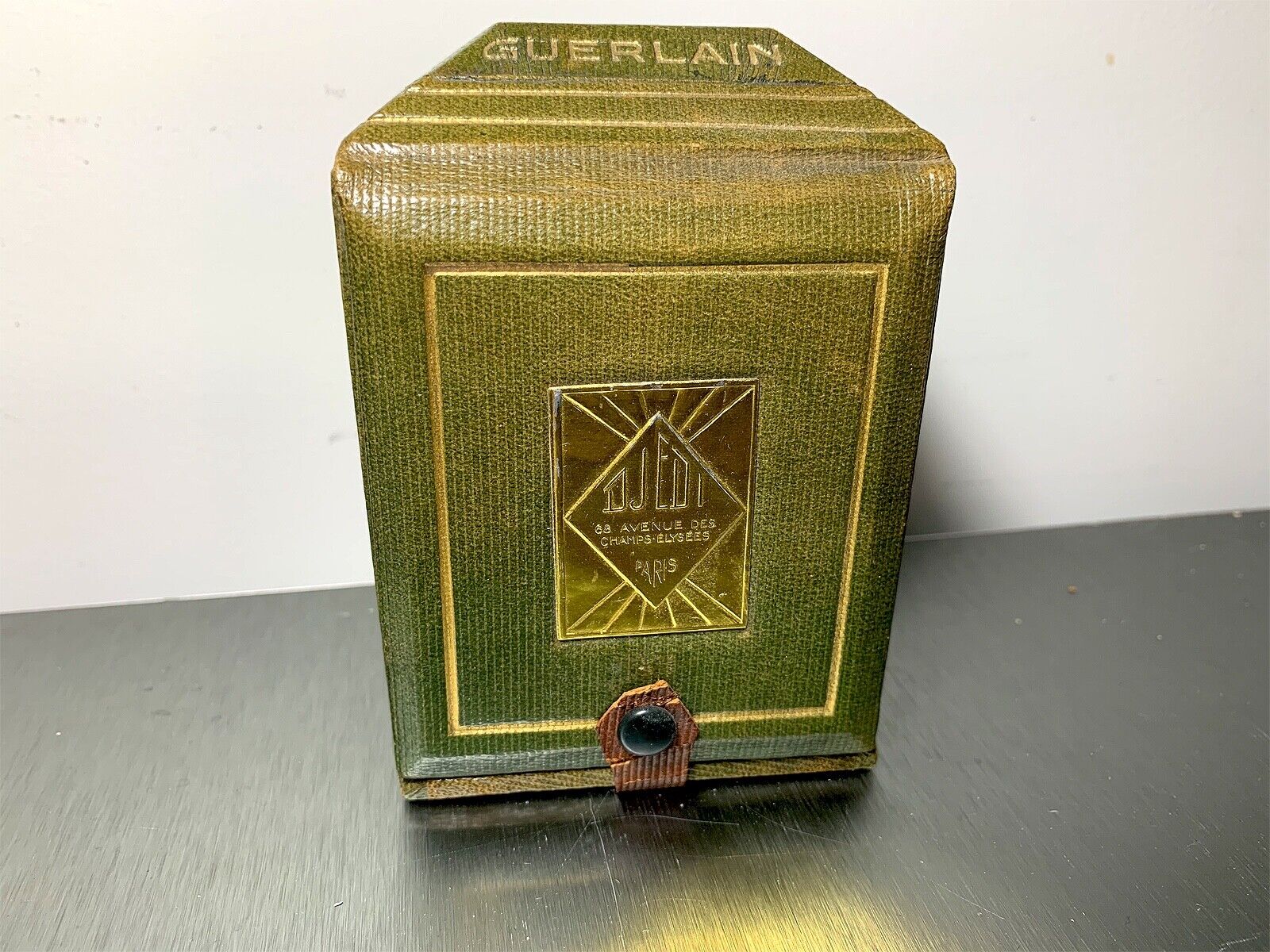 Vintage Guerlain Djedi Baccarat Perfume Bottle Signed and Numbered 1926
