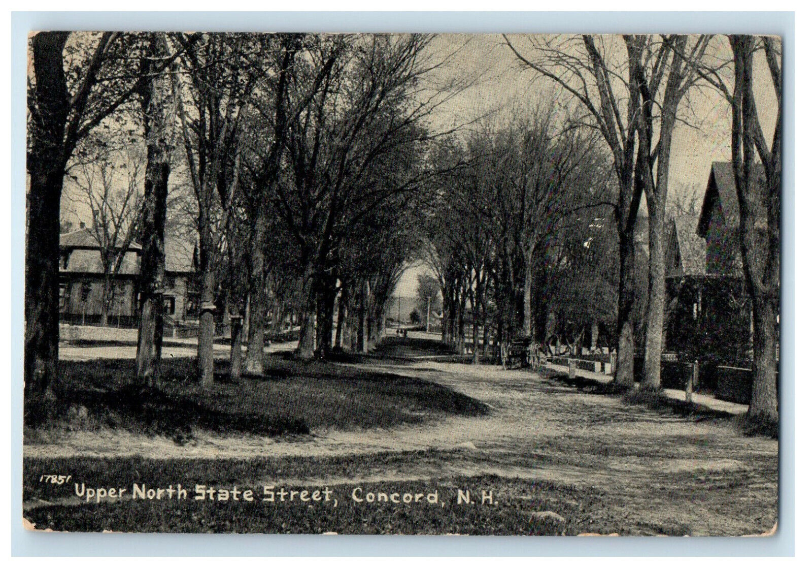 c1940s Upper North State Street, Concord New Hampshire NH Vintage Postcard