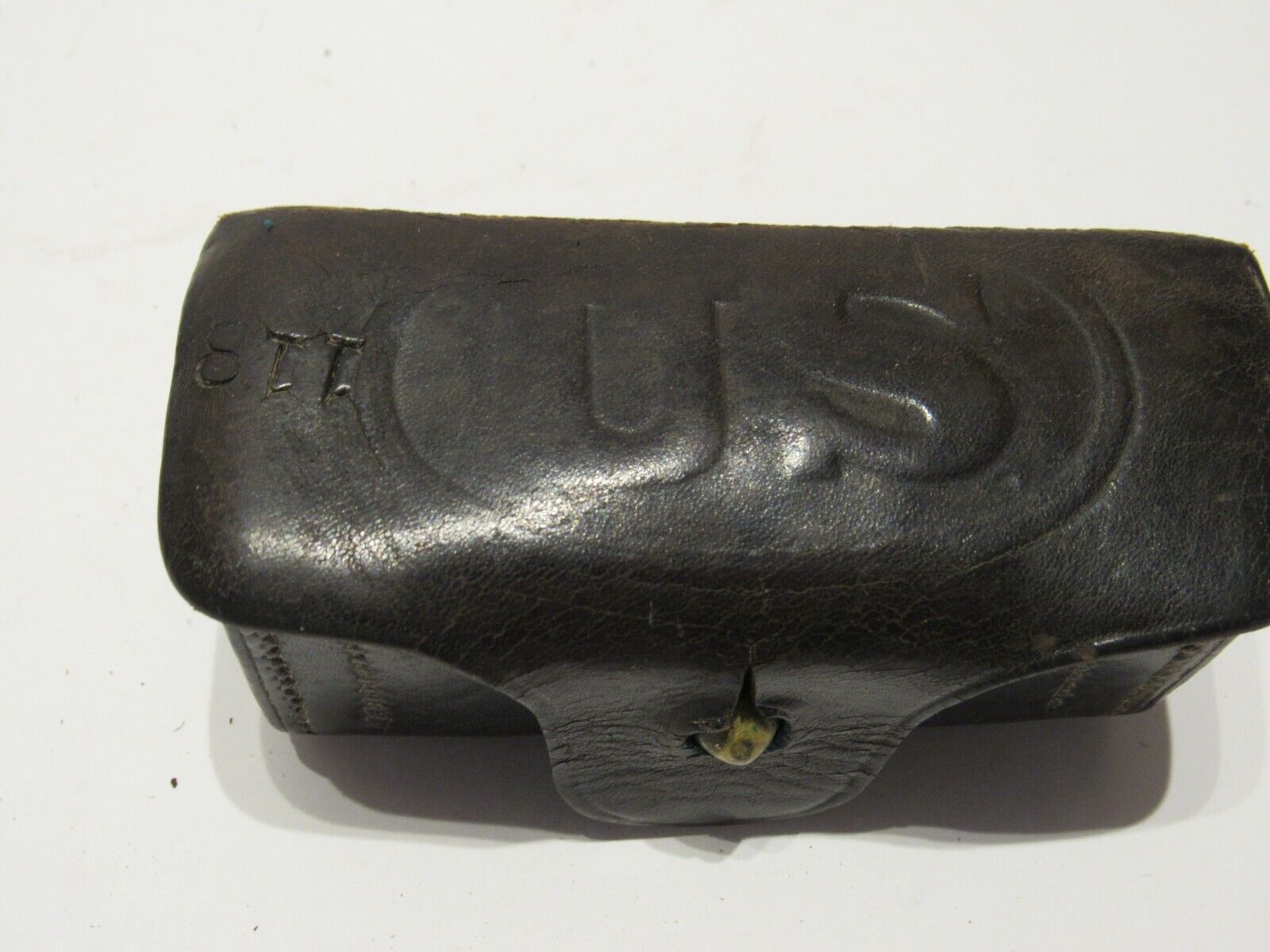 Original US Army 1906 Pattern Leather .38 Pistol Cartridge Pouch  RIA