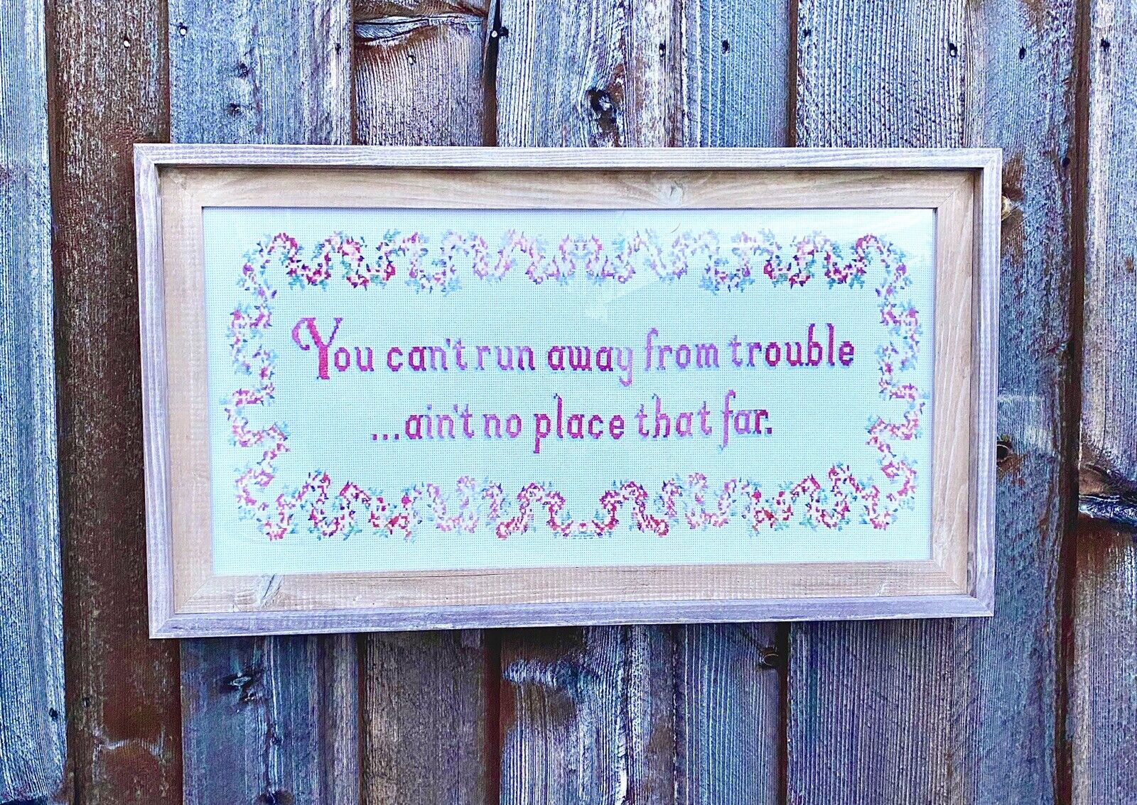 Splash Mountain Ride Prop Wooden Sign “You Can Run From Trouble” Disneyland WDW