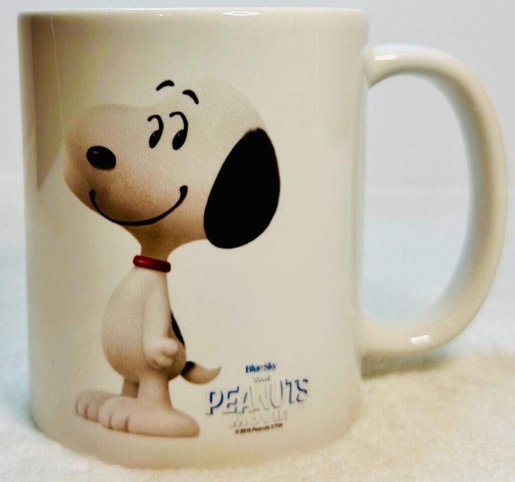 Rare Authentic Collectable Blue Sky The Peanuts Movie Mug Featuring Snoopy 2015