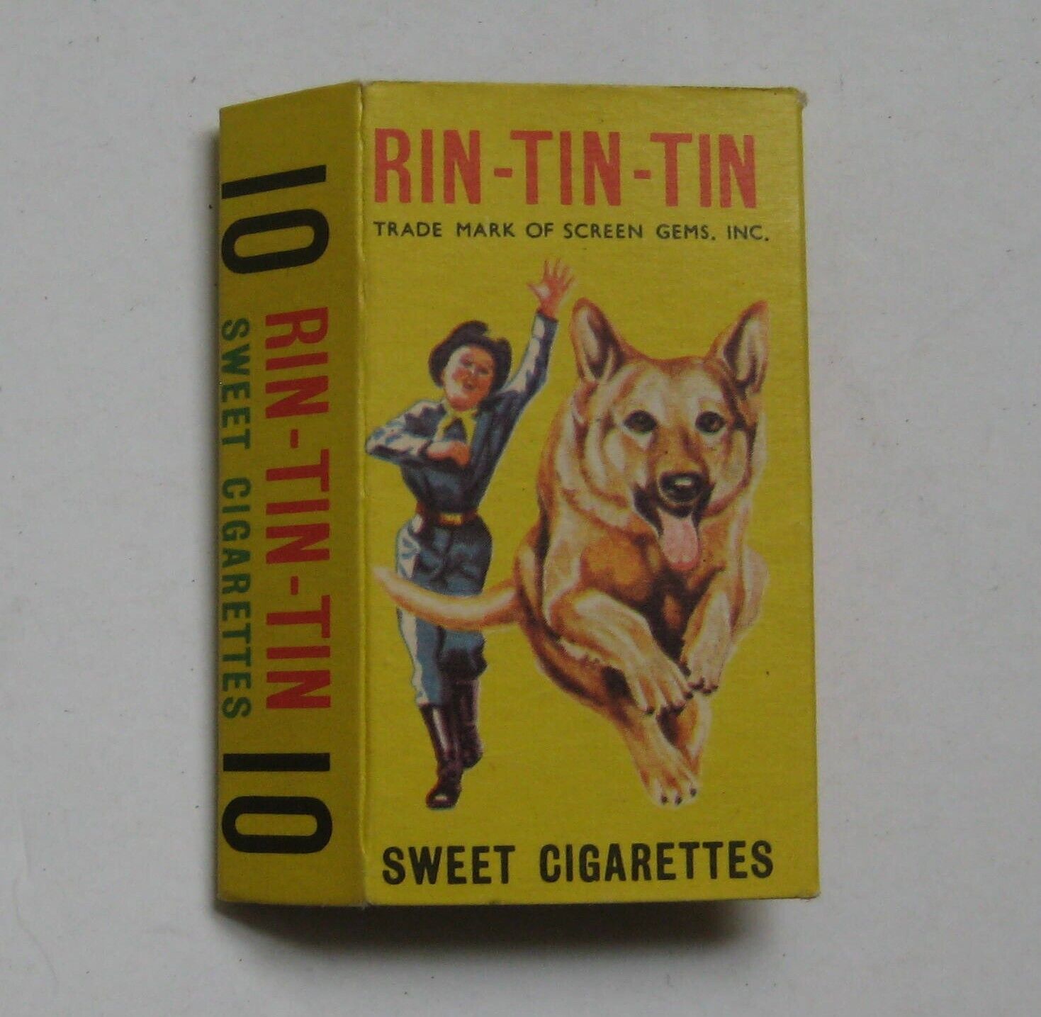 original Cadet sweet cigarette packet Rin-Tin-Tin  TV cowboy \