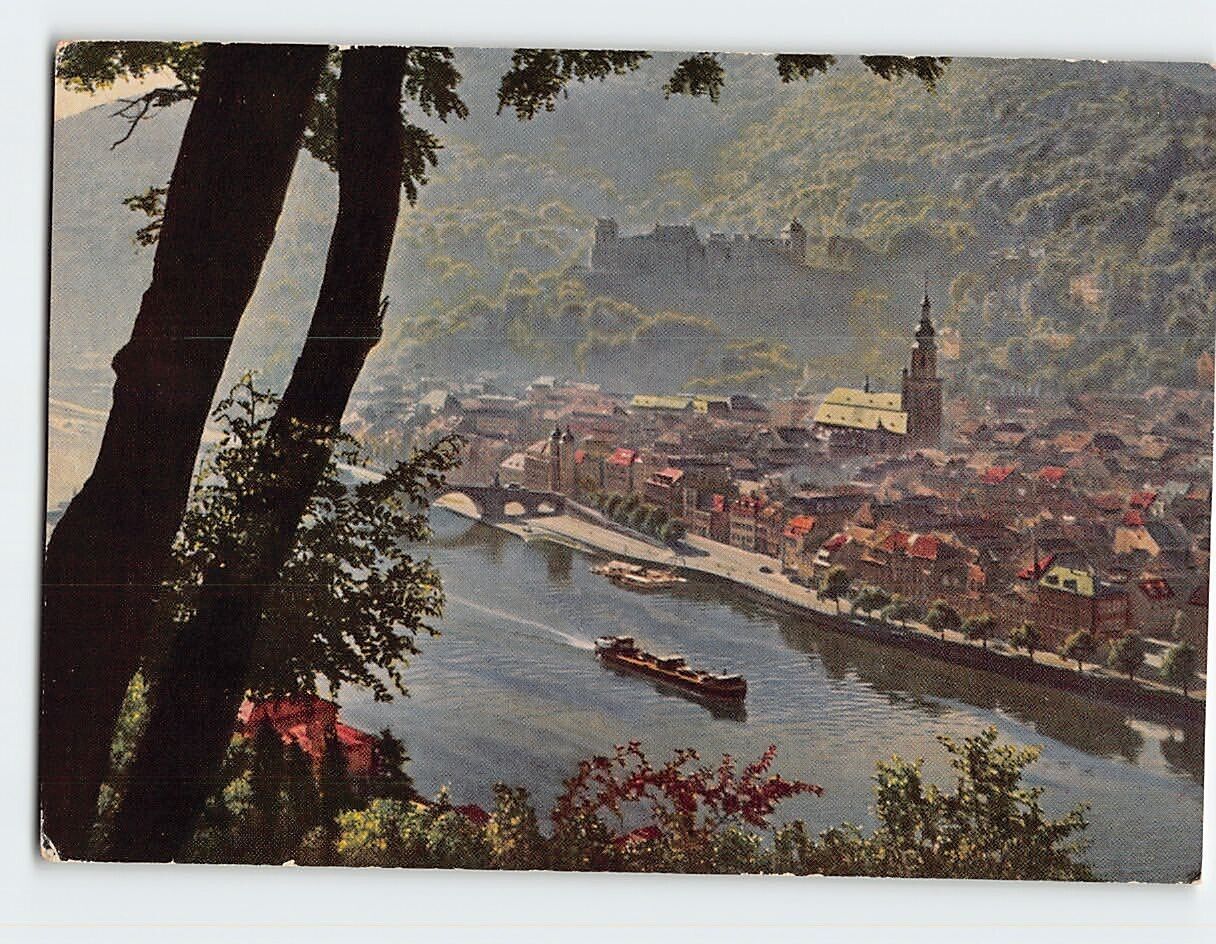 Postcard View from Philosopher\'s Way, Heidelberg, Germany
