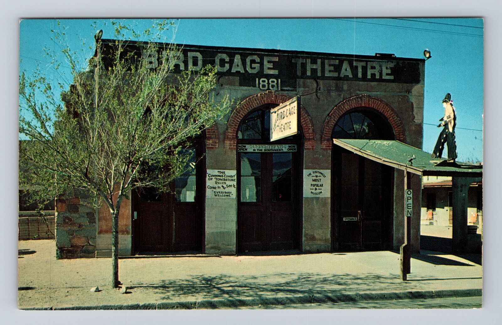 Tombstone AZ-Arizona, Bird Cage Theatre, Antique, Vintage Souvenir Postcard