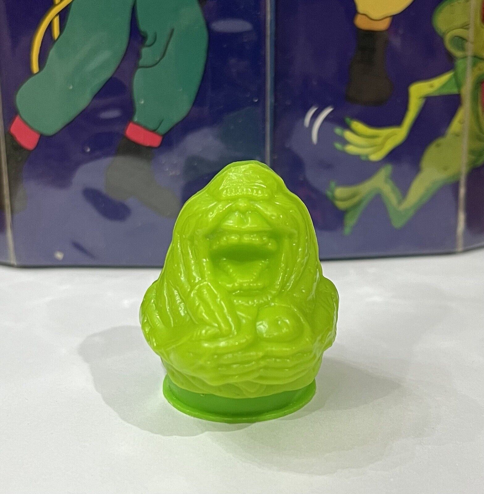 Vintage 1989 Topps SLIMER Candy Container 2.5” GREEN Bubble Gum GHOSTBUSTERS - B