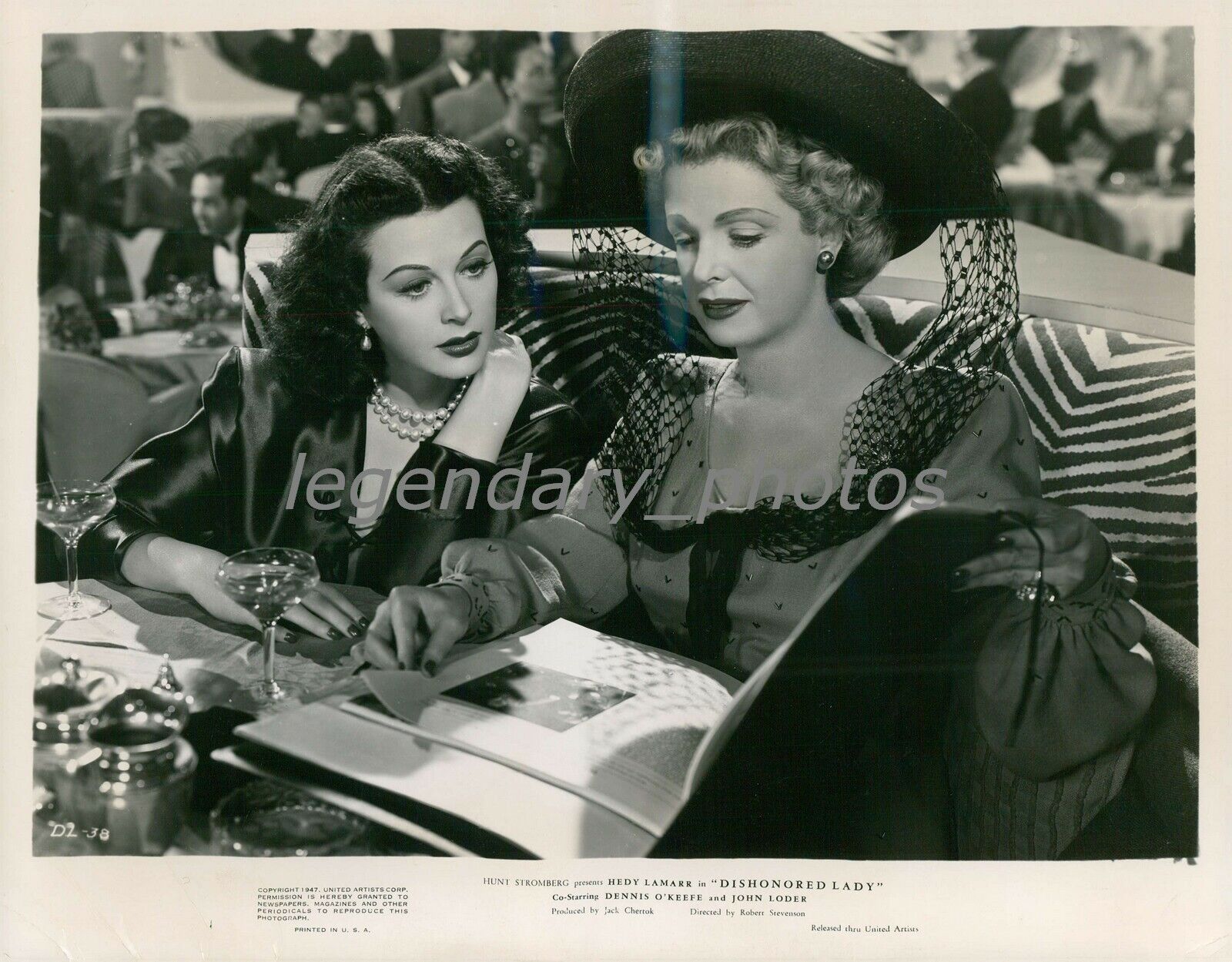 1947 Actress Hedy Lamarr in Dishonored Lady Original News Service Photo