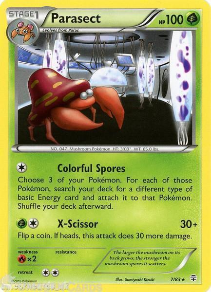 Generations 7/83 Parasect Rare Mint Pokemon Card