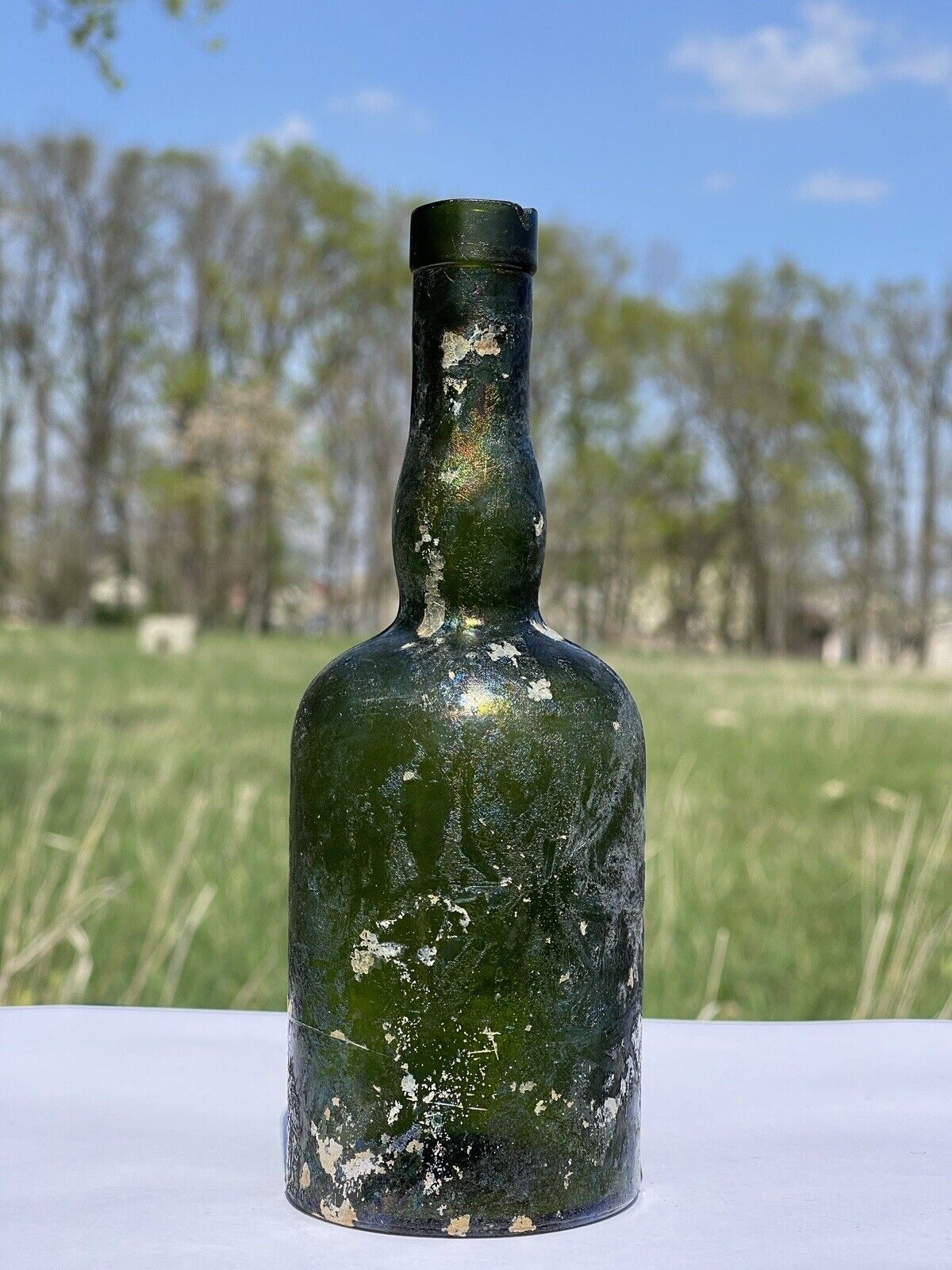 1800\'s Antique Wine Bottle.Glass.