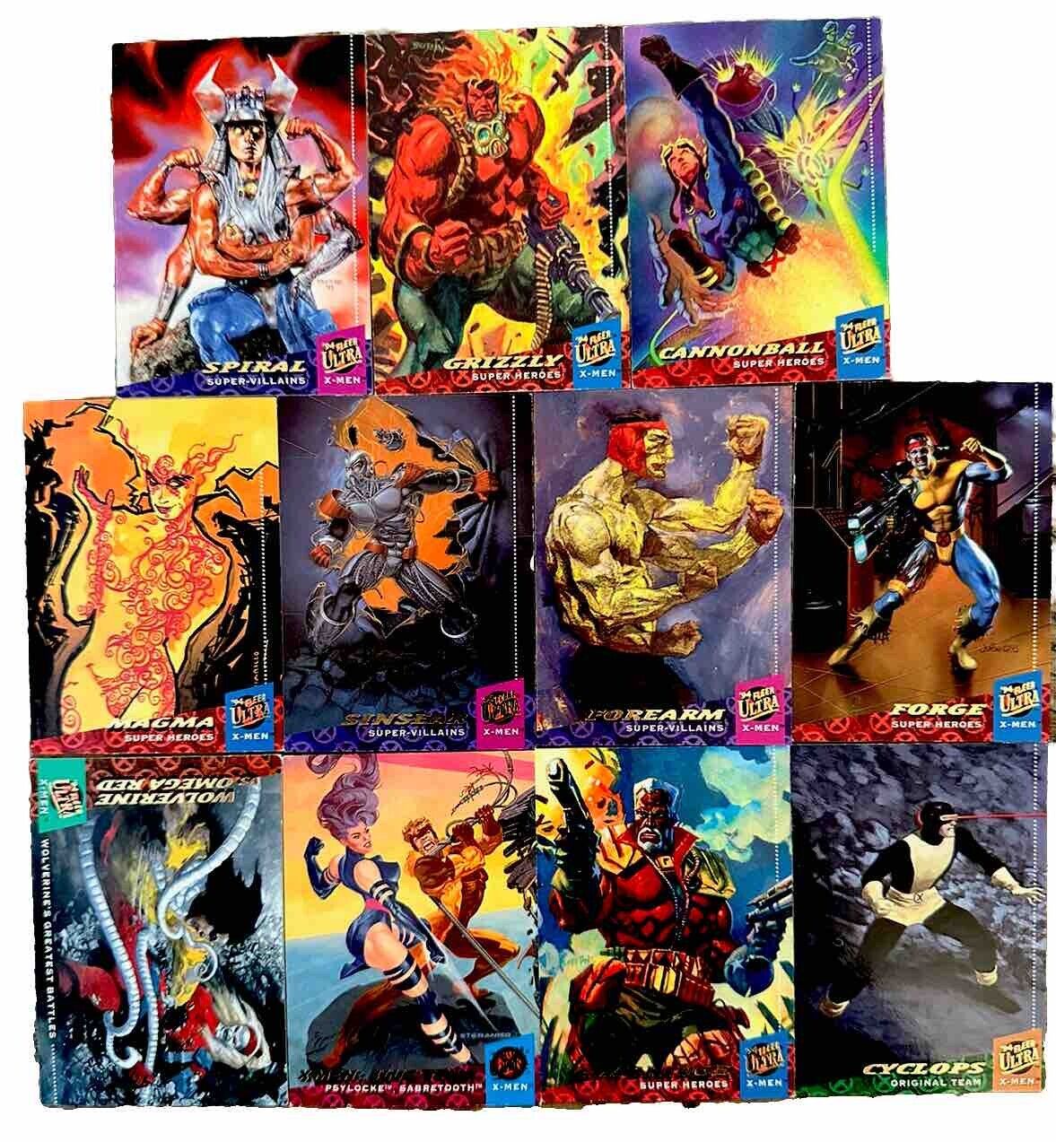 1994 Fleer Ultra Marvel X-MEN 11 card LOT