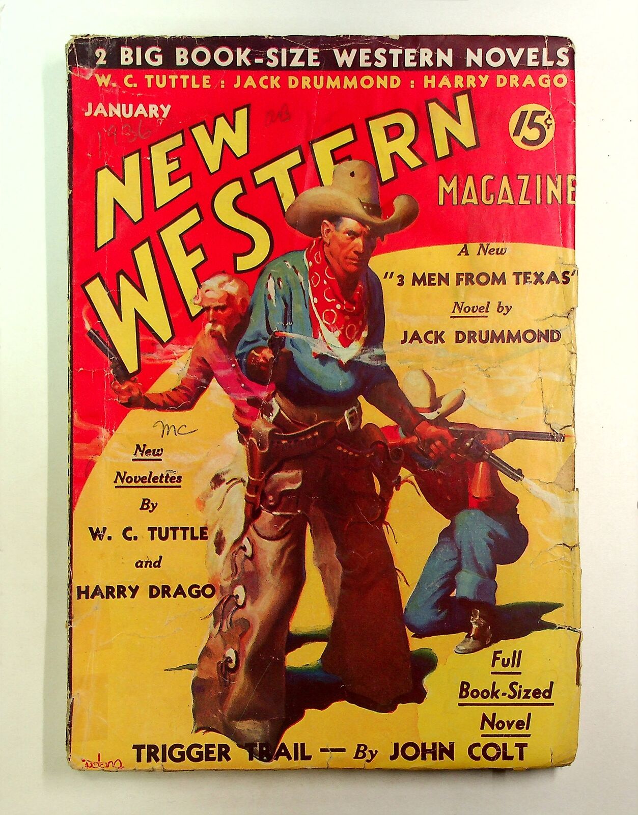New Western Magazine Pulp 1st Series Jan 1936 Vol. 1 #8 GD/VG 3.0