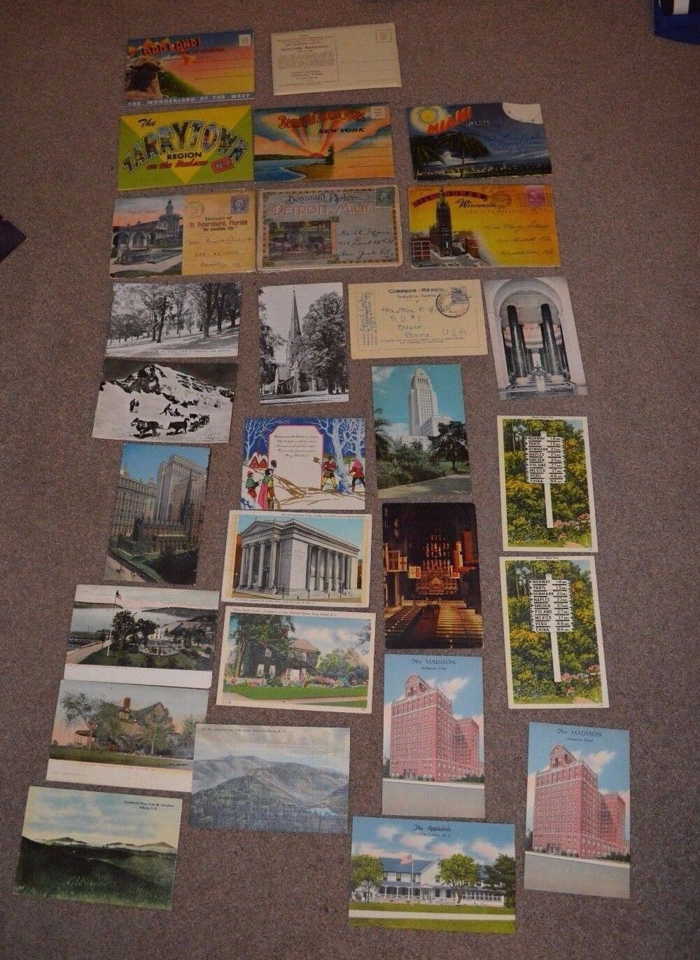 Vtg Lot of 150+ Travel Tourism Postcards United Stated Early to Mid 1900s