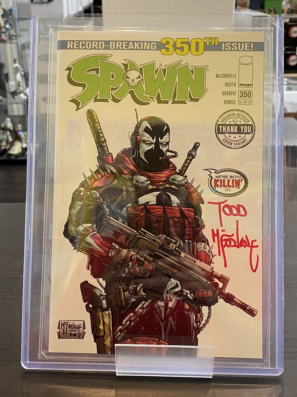 SPAWN #350 EXCLUSIVE RETAILER THANK YOU SIGNED TODD MCFARLANE COMIC BOOK 1:STORE