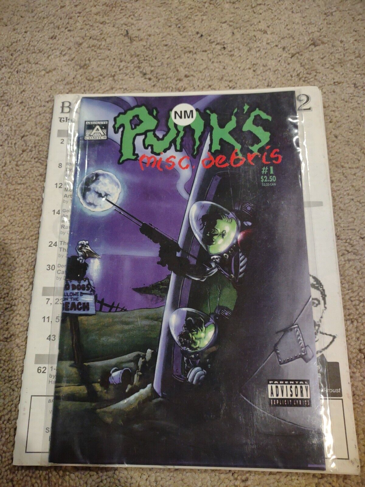 PUNKS MISC DEBRIS #1 Absolute, Punk\'s, 1994 comic 