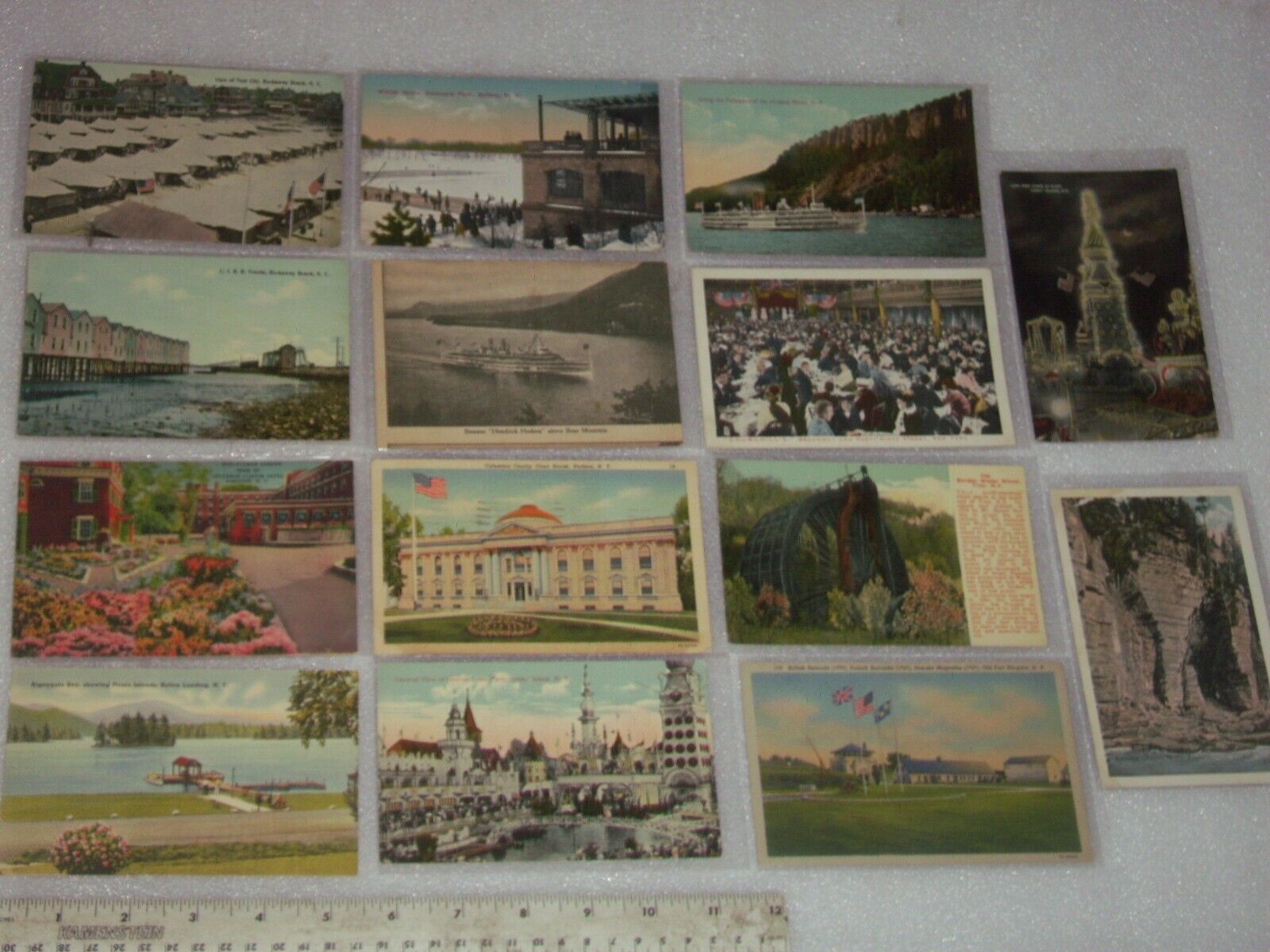 14 early, vintage New York un-posted & posted post cards
