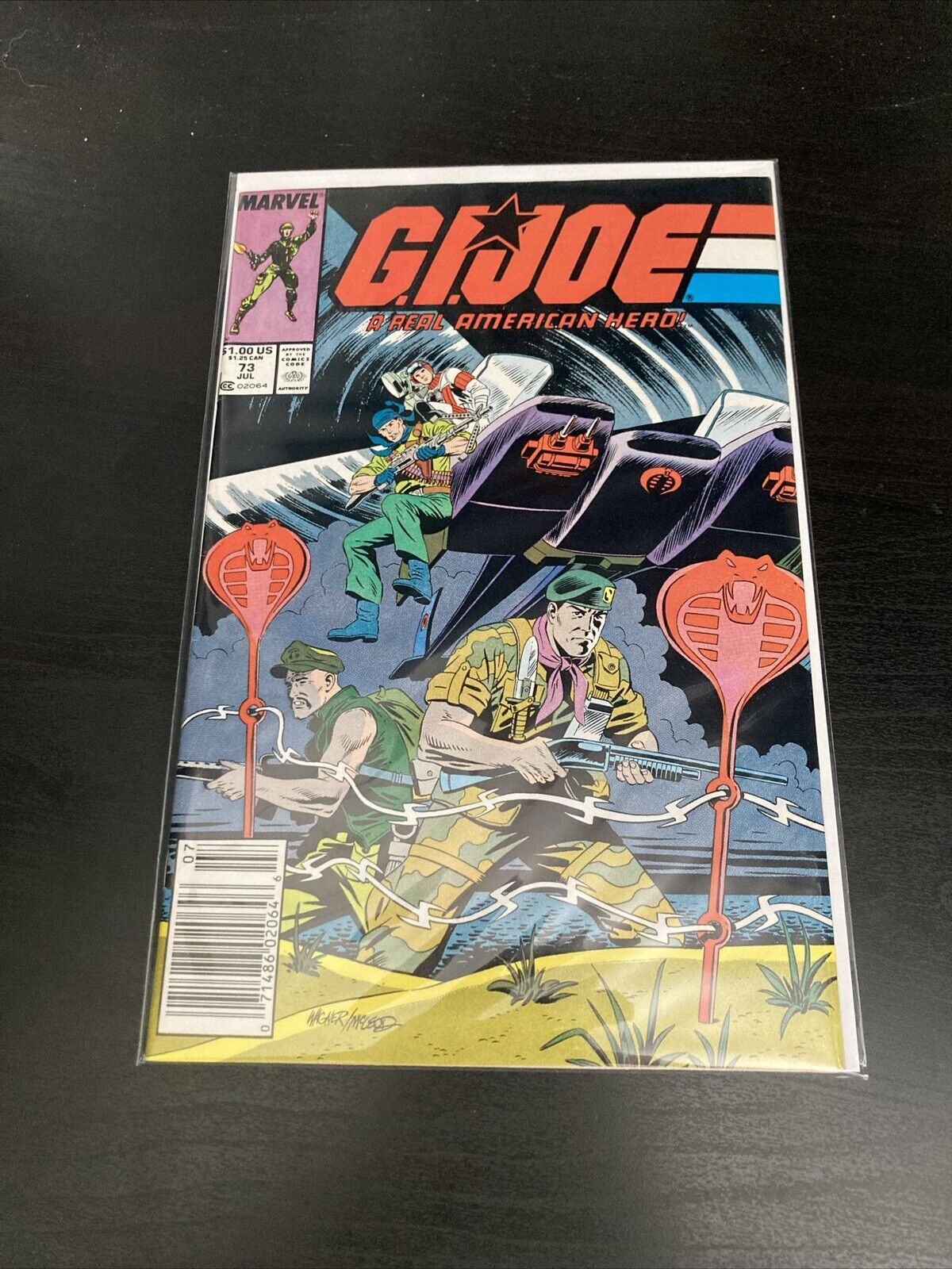 G.I. Joe #73 (1988) Marvel Comic \'A Real American Hero\' Bagged And Boarded
