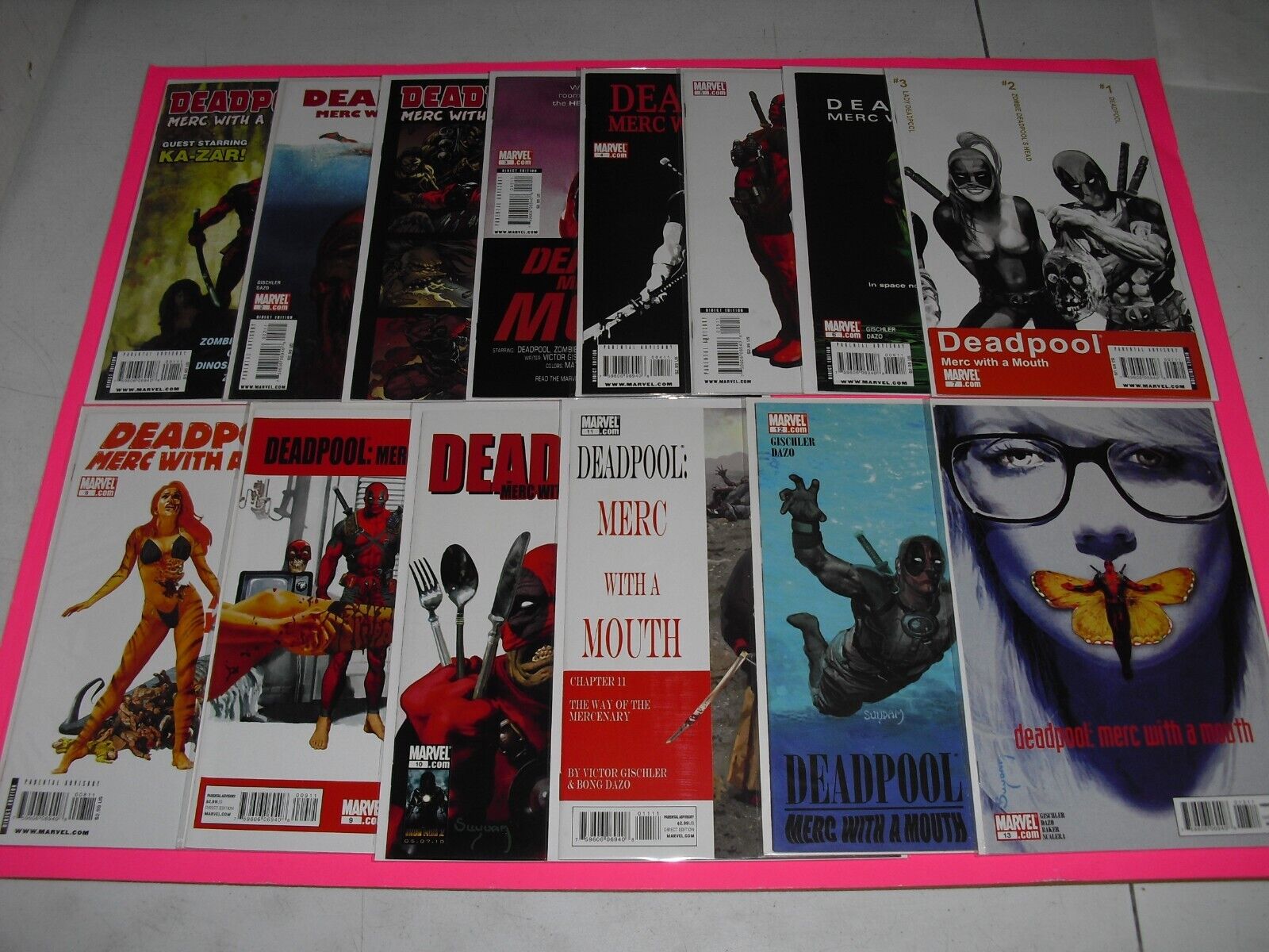 Deadpool Merc with a Mouth 2009 series 1-13 NM high grade Marvel complete set 7