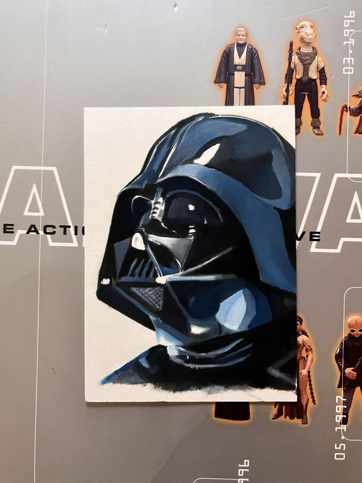 2012 Topps Star Wars Galactic Files Darth Vader 1/1 Sketch Card Kevin Graham