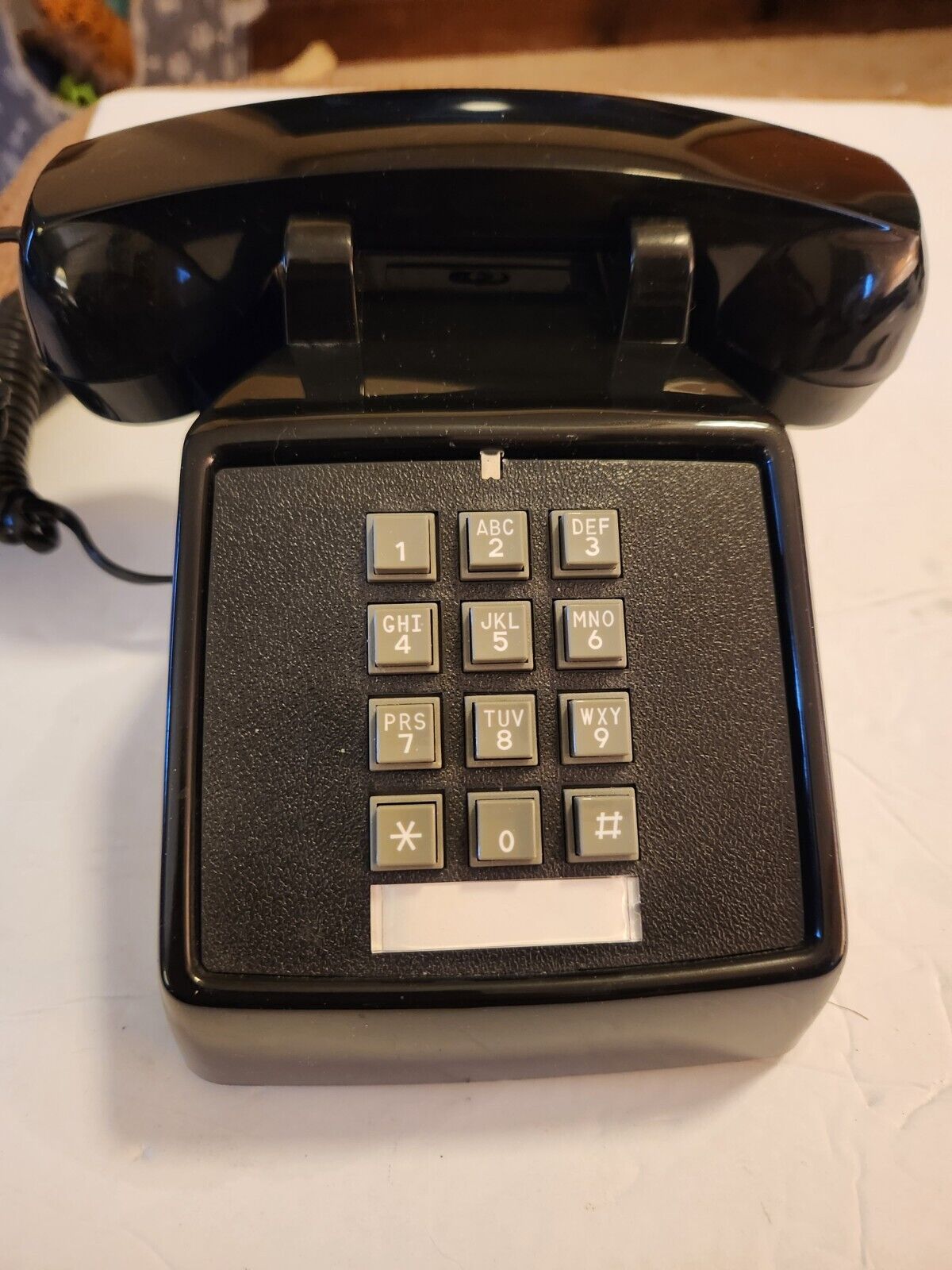 Cortelco Vintage Push Button Black Desk Phone 250000-VBA-20M