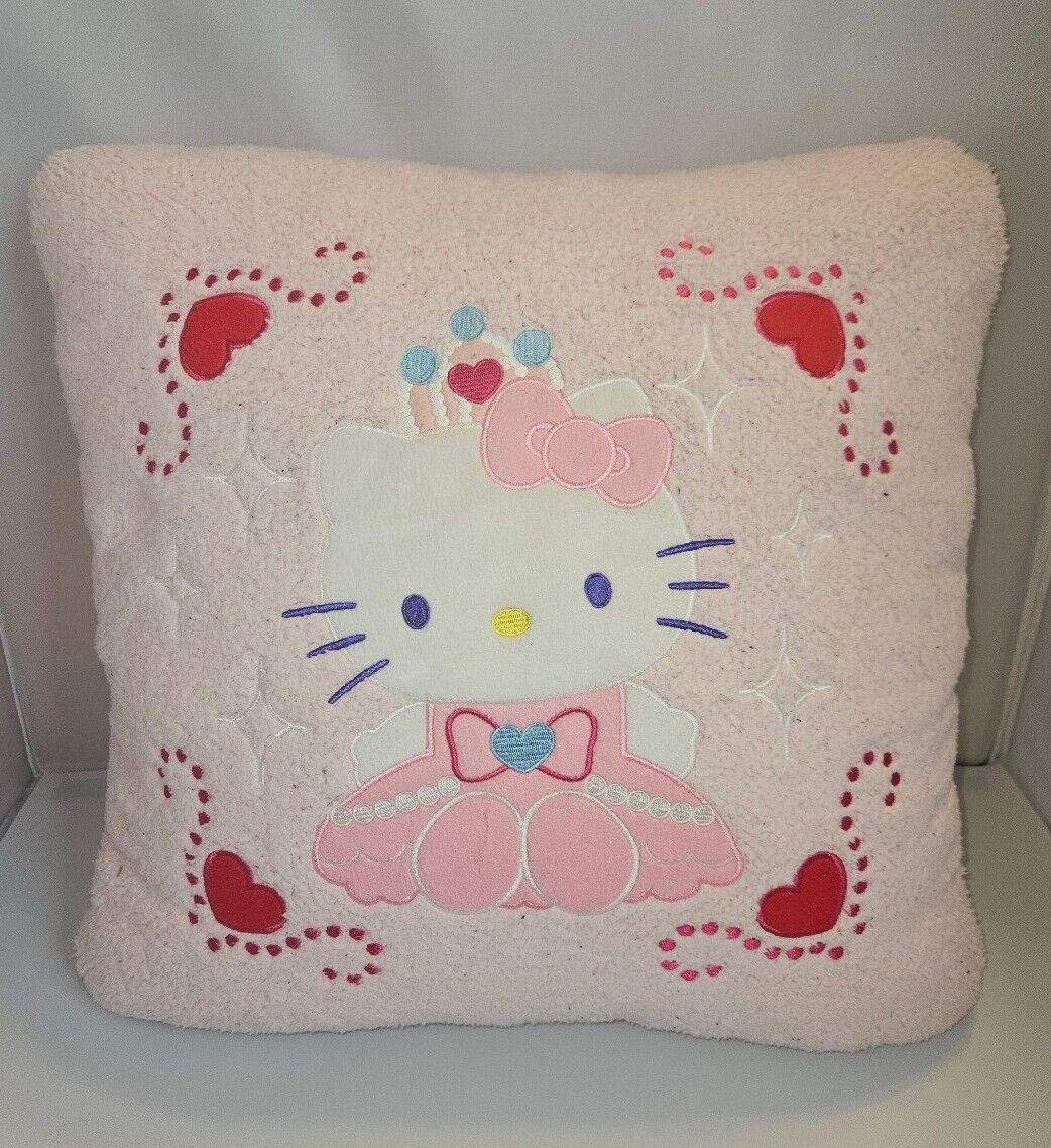 SANRIO Hello Kitty pink throw pillow square Princess 16\