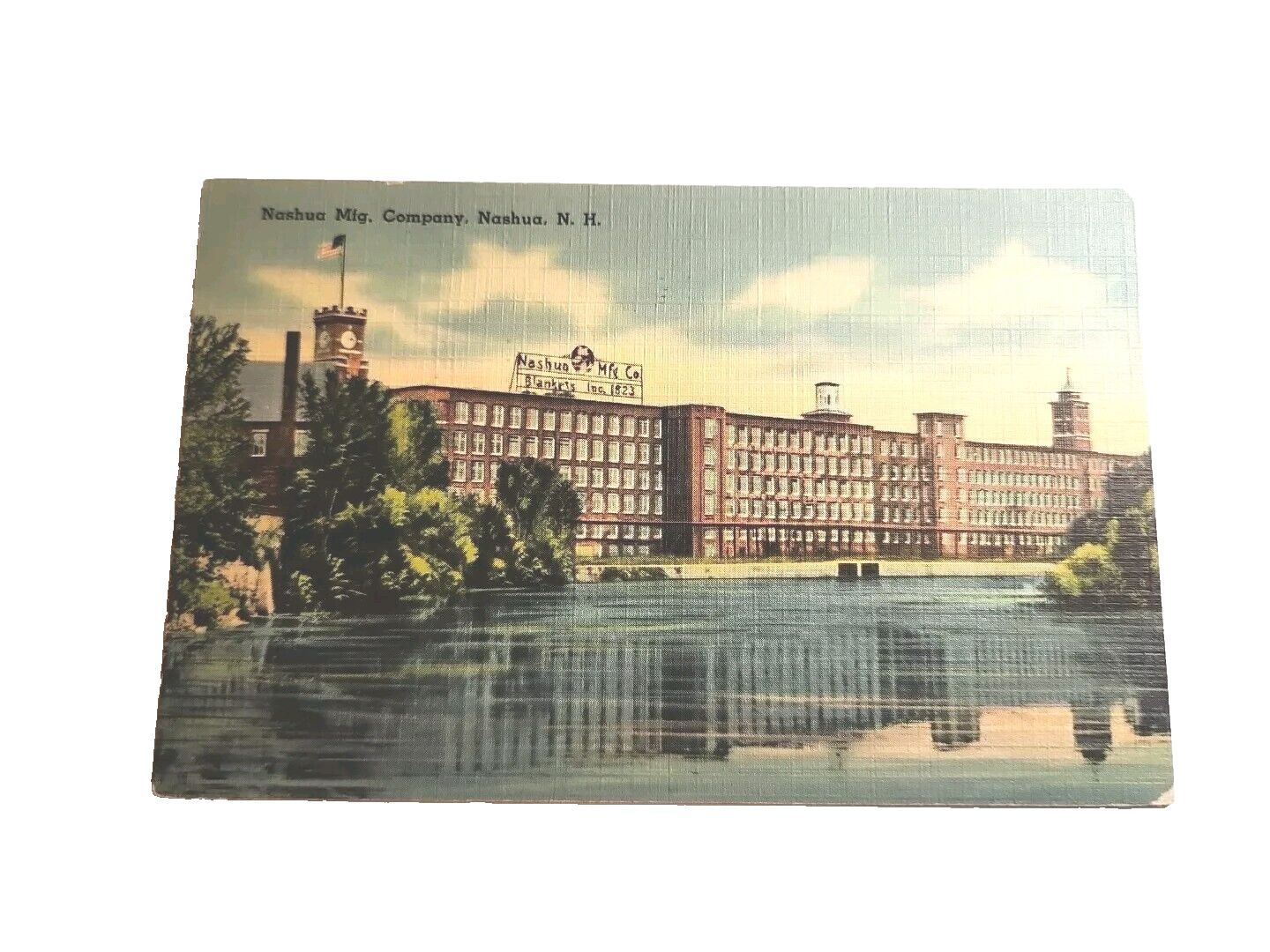 Postcard Vintage Nashua Mfg. Company. Nashua, N. H. A198
