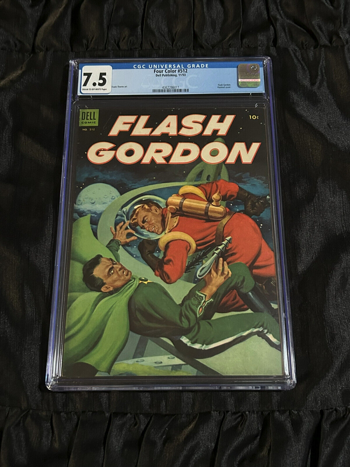 Dell Comics 1953 Four Color #512 CGC 7.5 Flash Gordon Beautiful Painted Cover