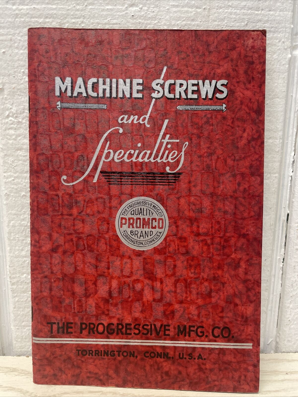 Vintage Progressive MFG Co Machine Screws and Specialties Catalog Booklet