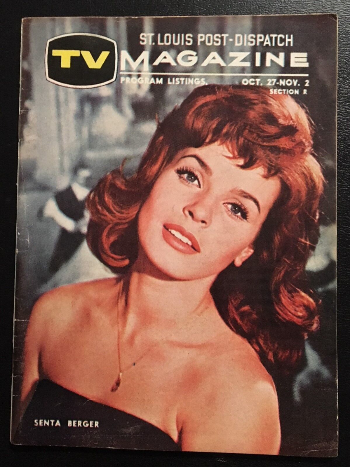 1963 ST. Louis Post - Dispatch TV Listings Magazine - Senta Berger - TV History