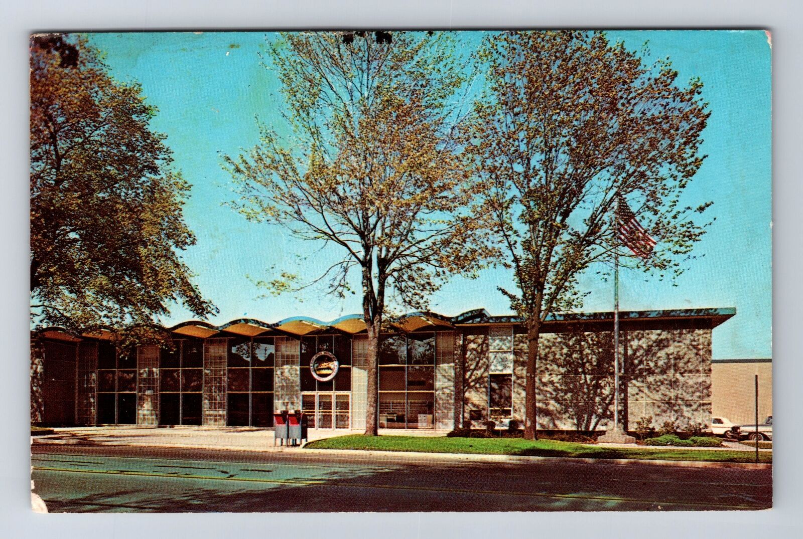 Saginaw MI-Michigan, United States Post Office, Antique Vintage Postcard