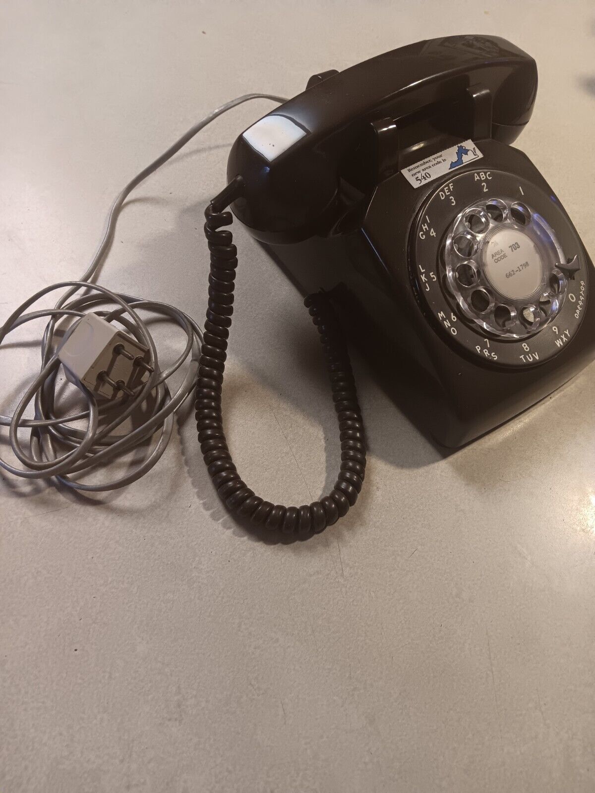 Vintage Stromberg Carlson Chocolate Brown Desk Telephone Rotary Dial