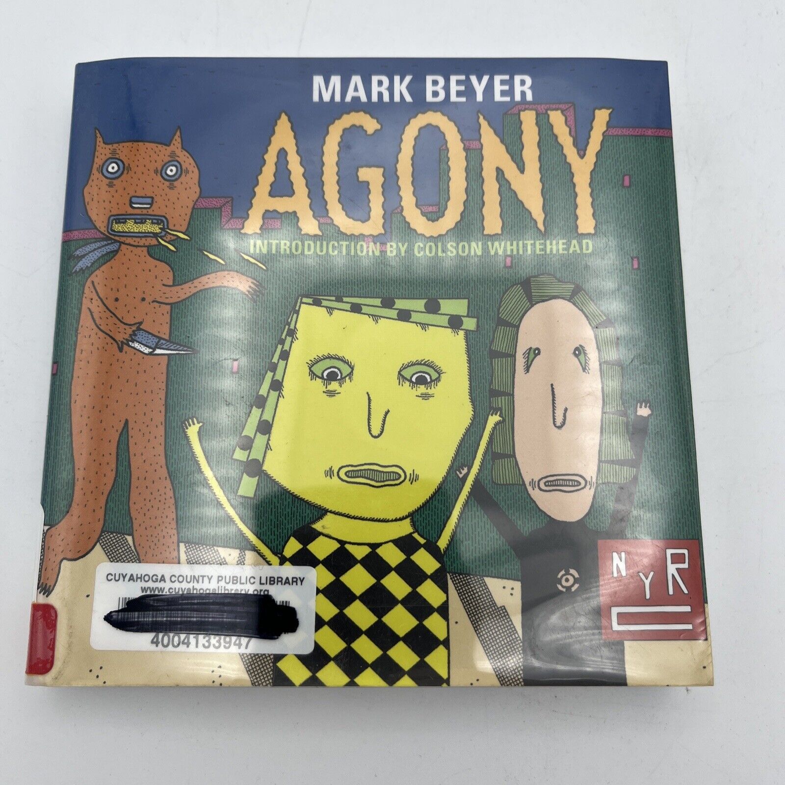 AGONY BY MARK BEYER NYRC & COLSON WHITEHEAD SMALL PAPERBACK BOOK COMIC