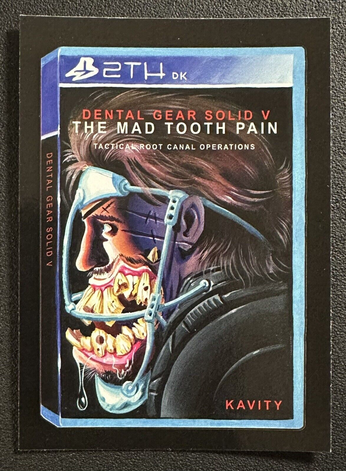 #7 DENTAL GEAR SOLID V MAD TOOTH PAIN 2017 Wacky Packages 50th Crazy Video Game