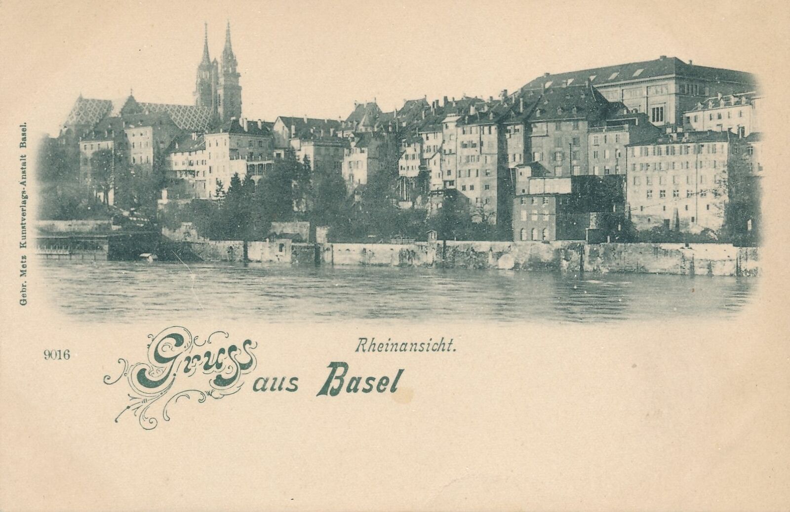 BASEL - Rheinansicht Gruss Aus Basel Rhine View - Switzerland - udb (pre 1908)