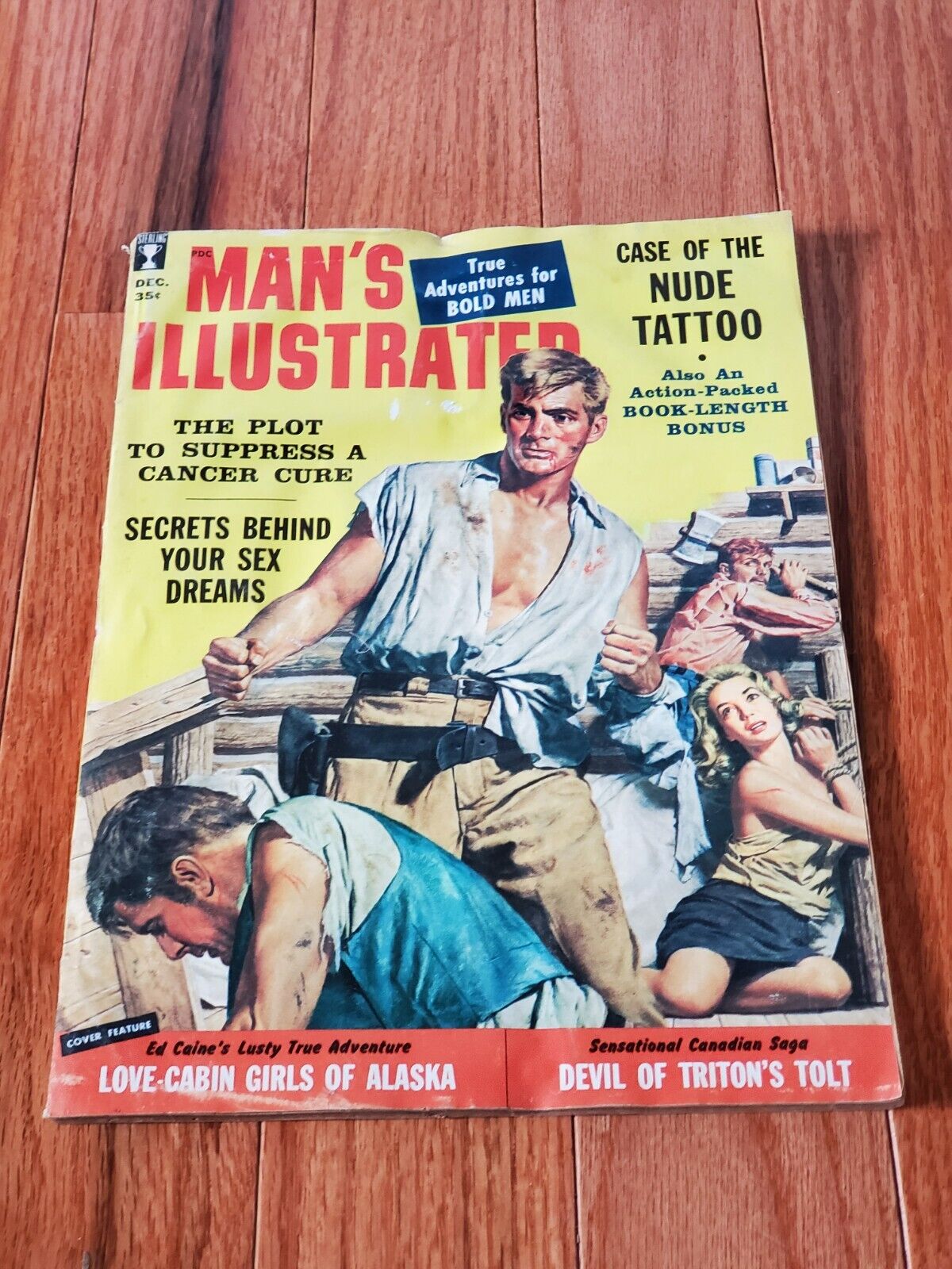 vintage man\'s illustrated magazine 1958