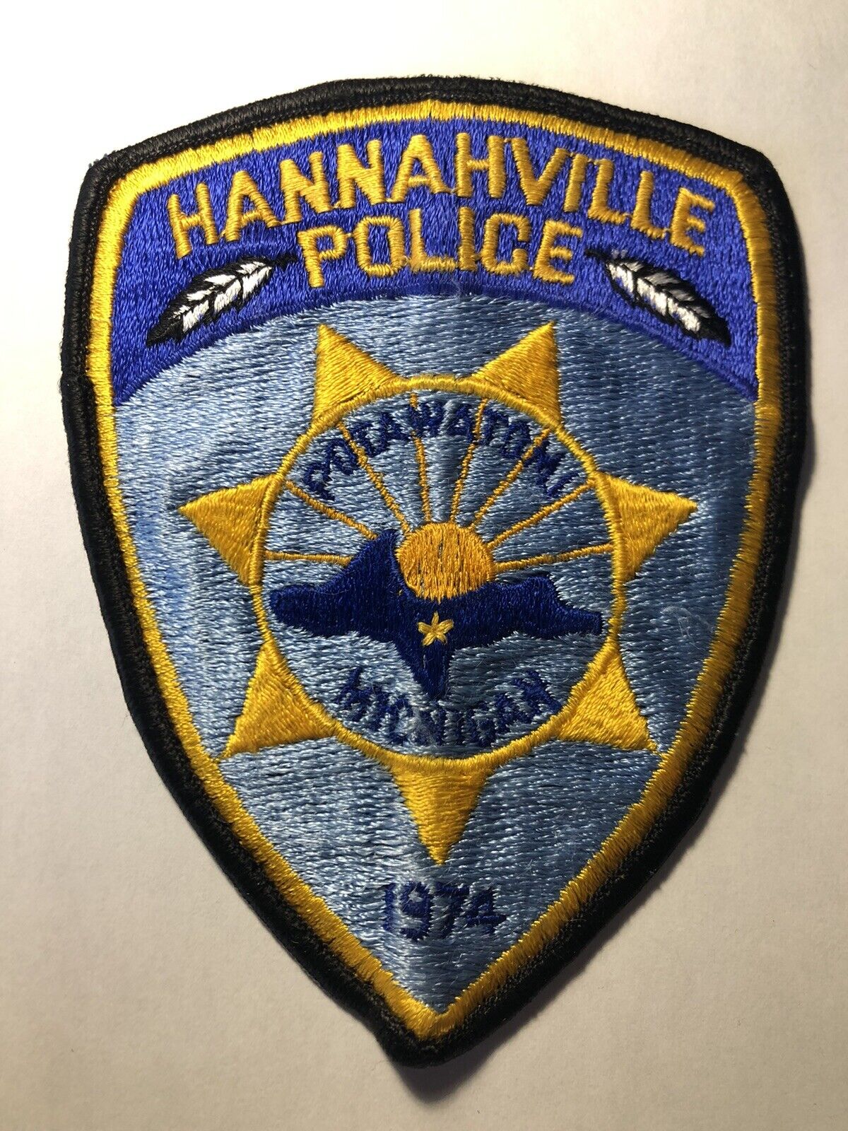 Hannahville Michigan Police Patch ~ Potawatomi