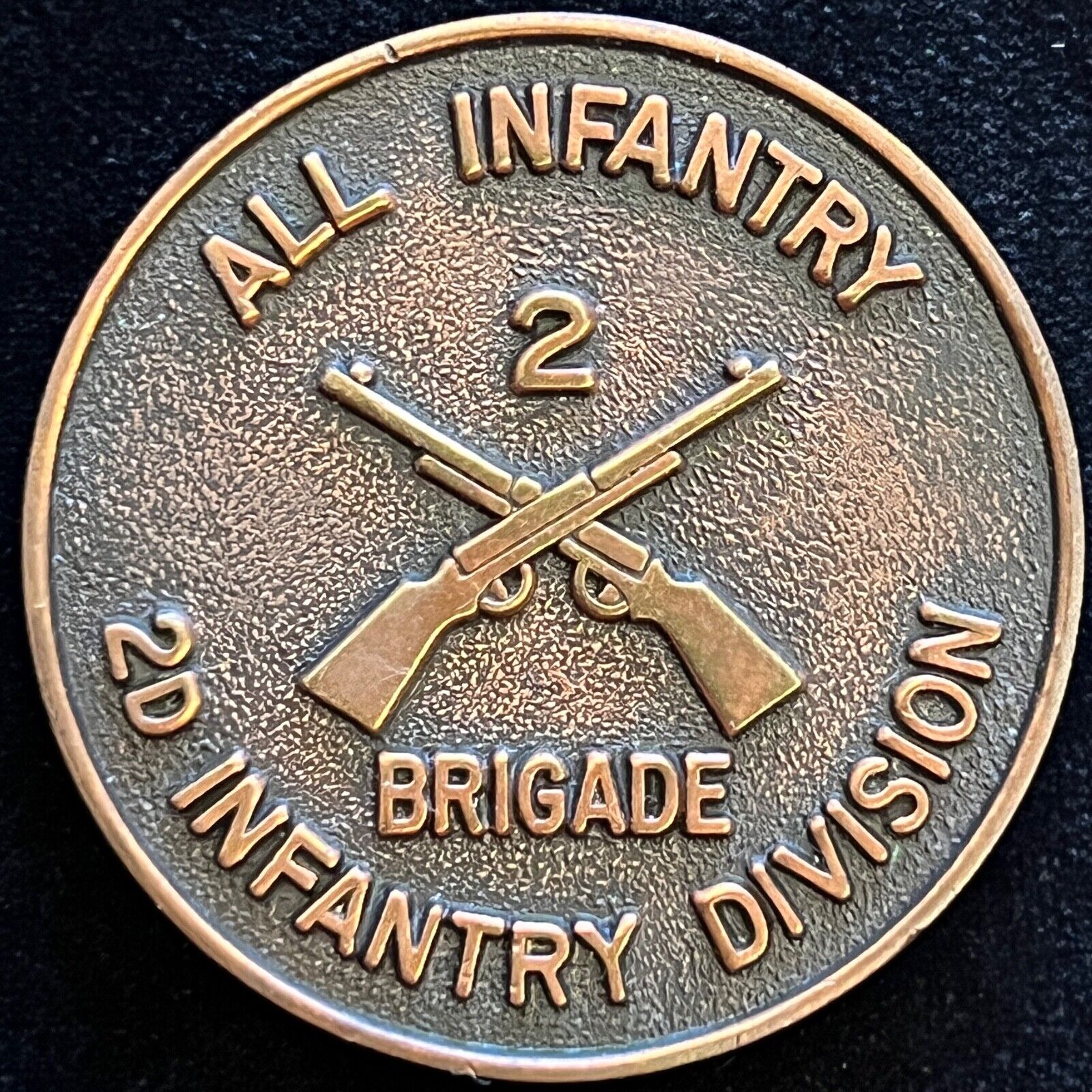 2nd Brigade 2nd Infantry Division Outstanding Soldier Vintage Challenge Coin