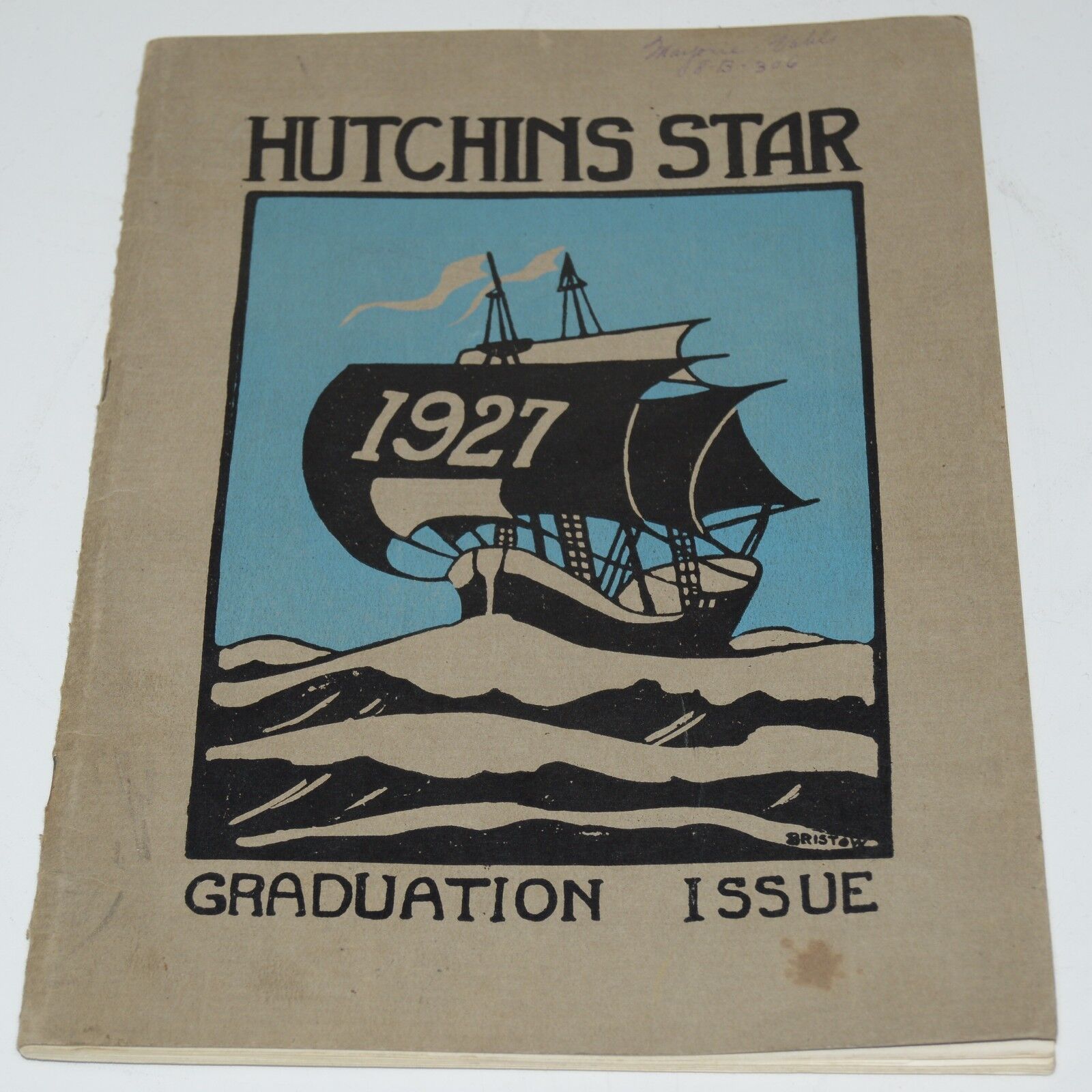 WOW Vintage 1927  Hutchins Star Intermediate School Year Book Detroit MI RARE