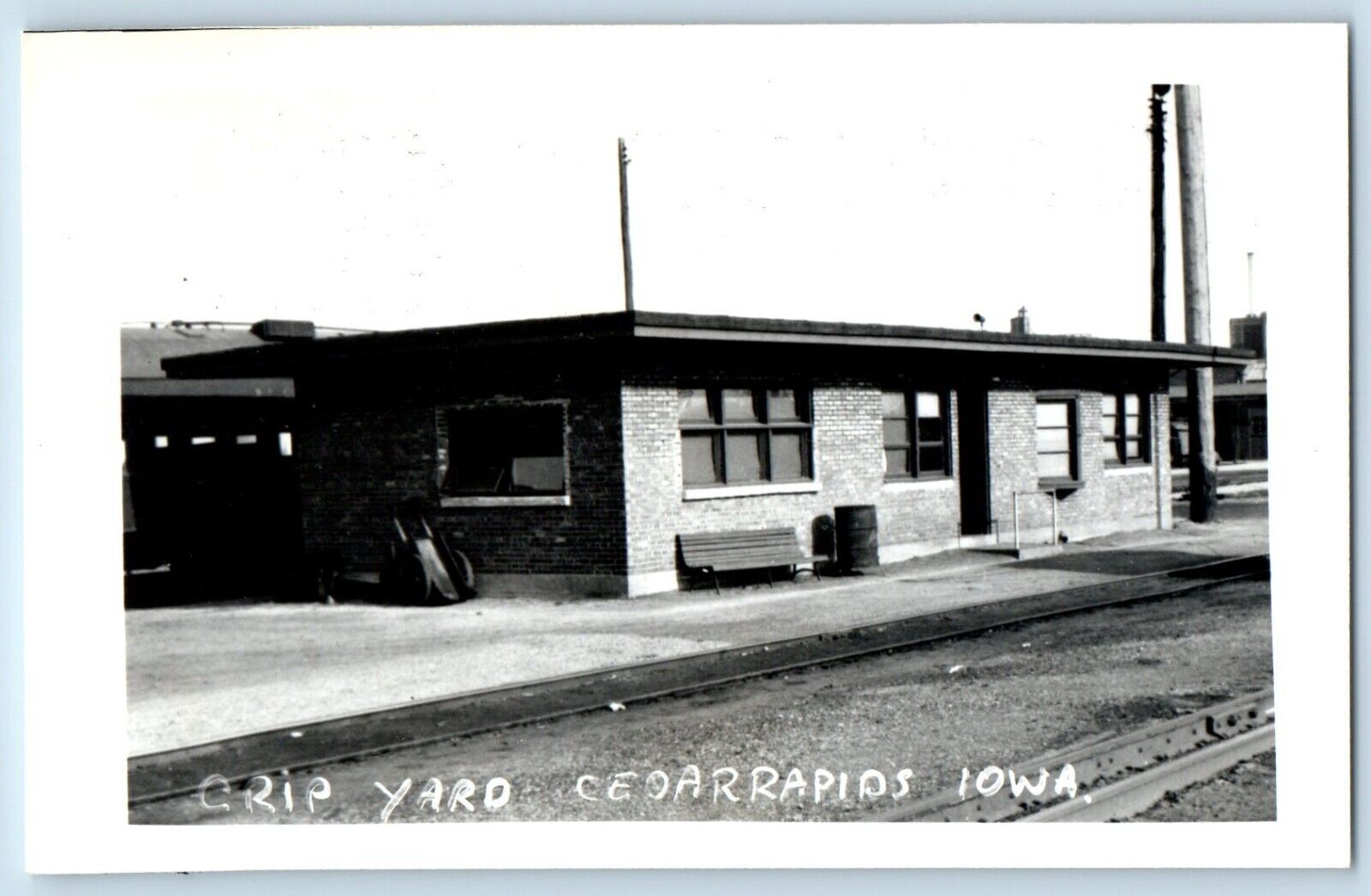 Cedar Rapids Iowa IA Postcard RPPC Photo Crip Yard c1910\'s Unposted Antique