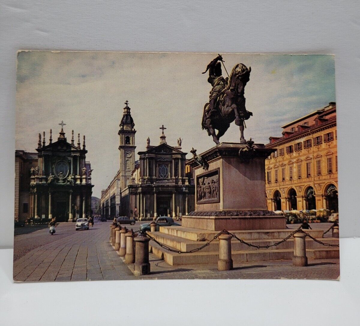 Vintage Unused Postcard Torino- Piazza San Carlo, Turin Italy Real Photo