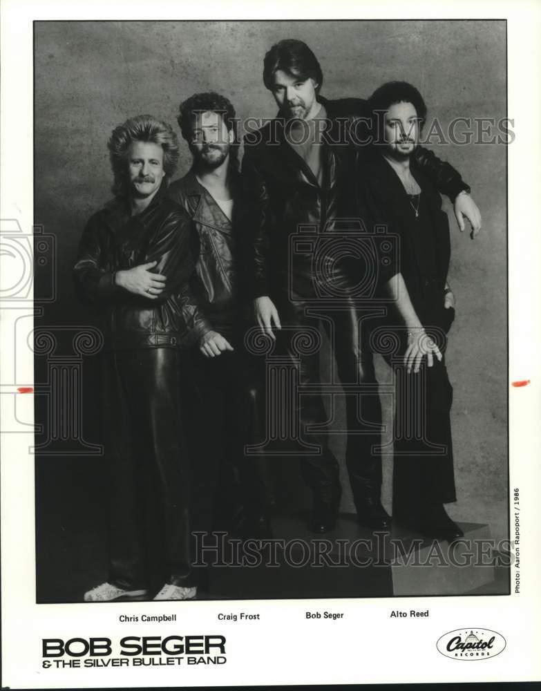 1986 Press Photo Members of the Bob Seger and The Silver Bullet Band - syp03664