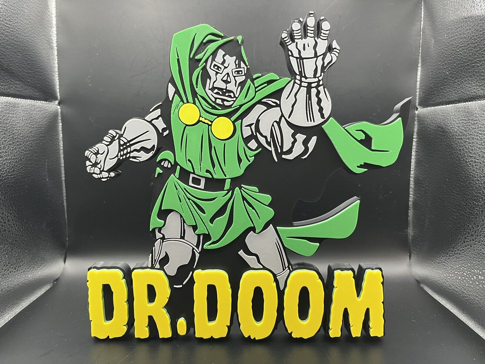 Dr. Doom Logo Sign Display | 3D Wall Desk Shelf Art